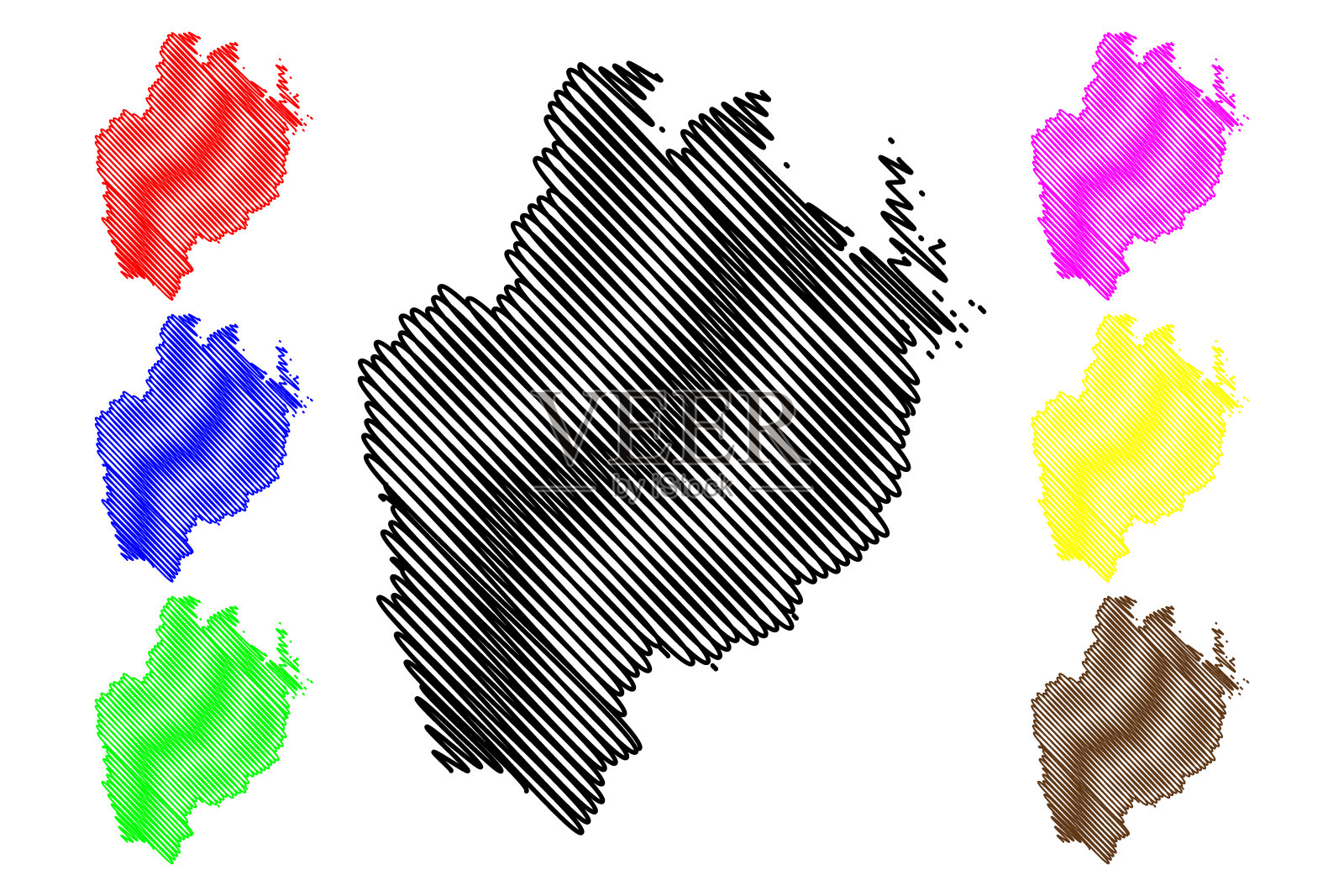 乌普萨拉县地图插画图片素材