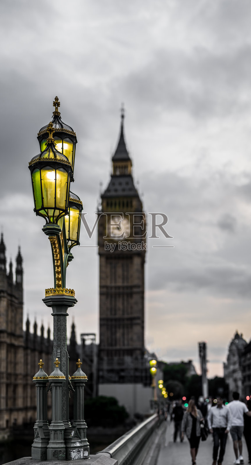 伦敦大本钟的经典景观照片摄影图片