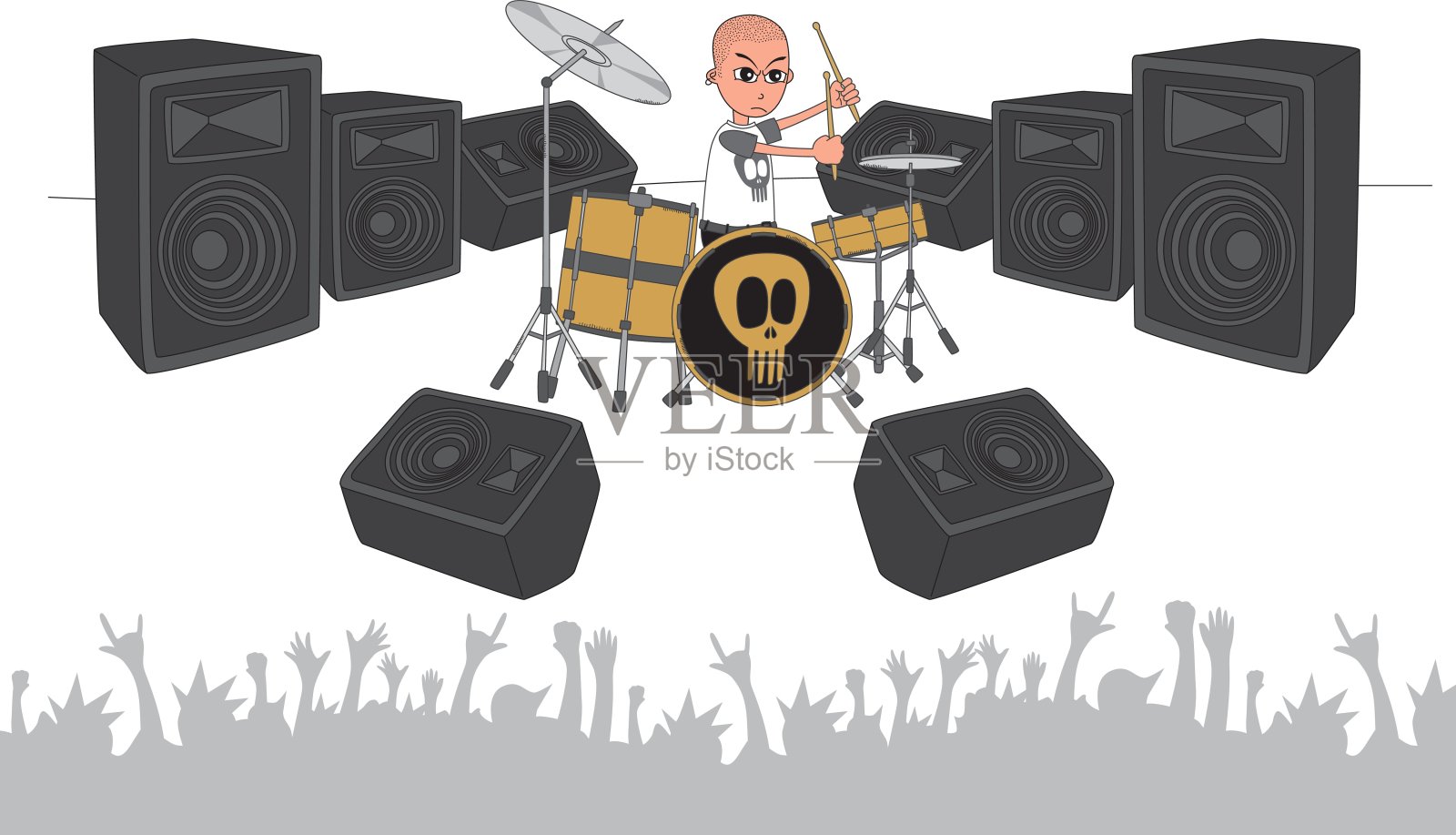 卡通人物插画图片素材