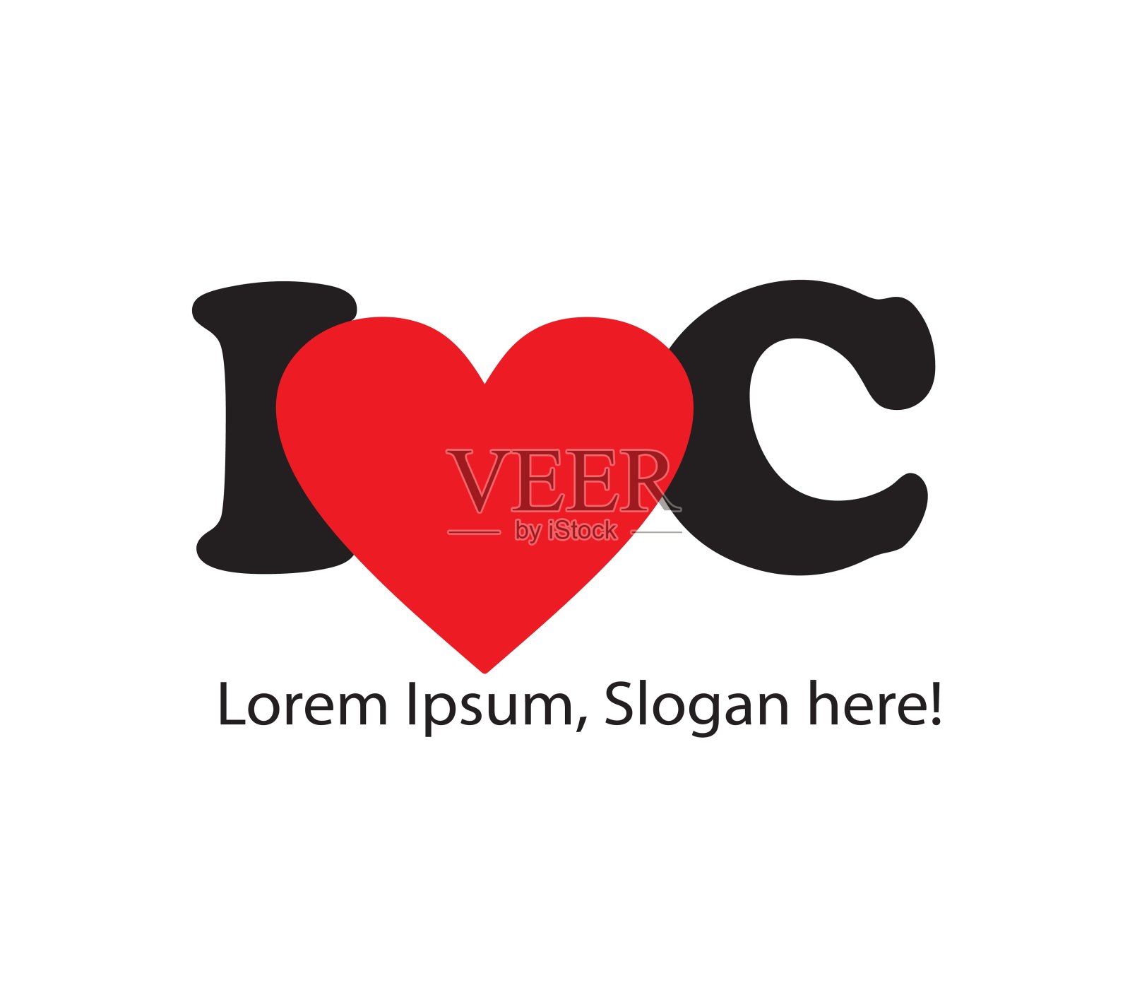 我爱概念设计插画图片素材