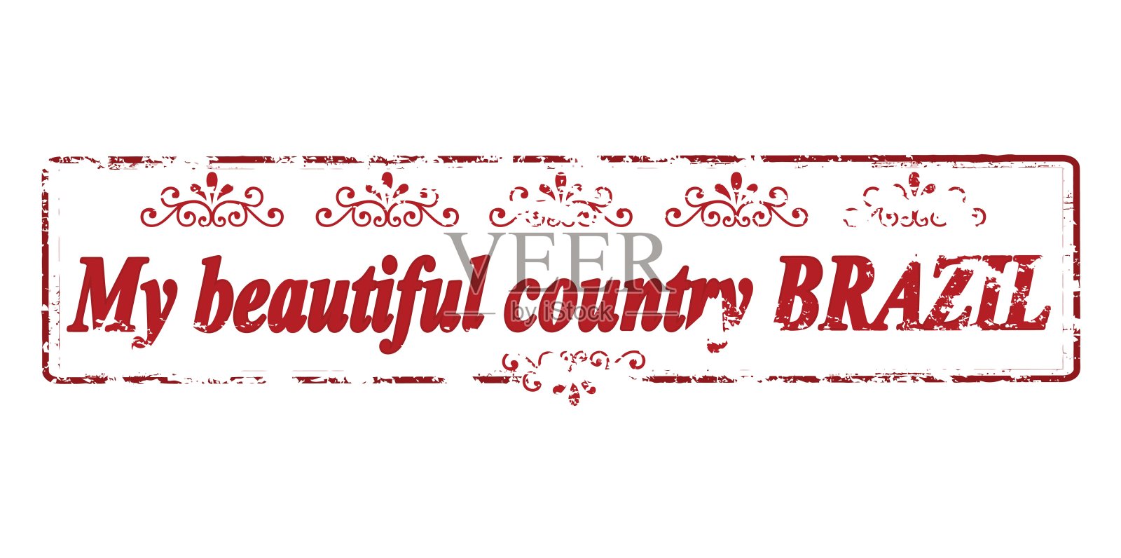 我美丽的祖国巴西插画图片素材