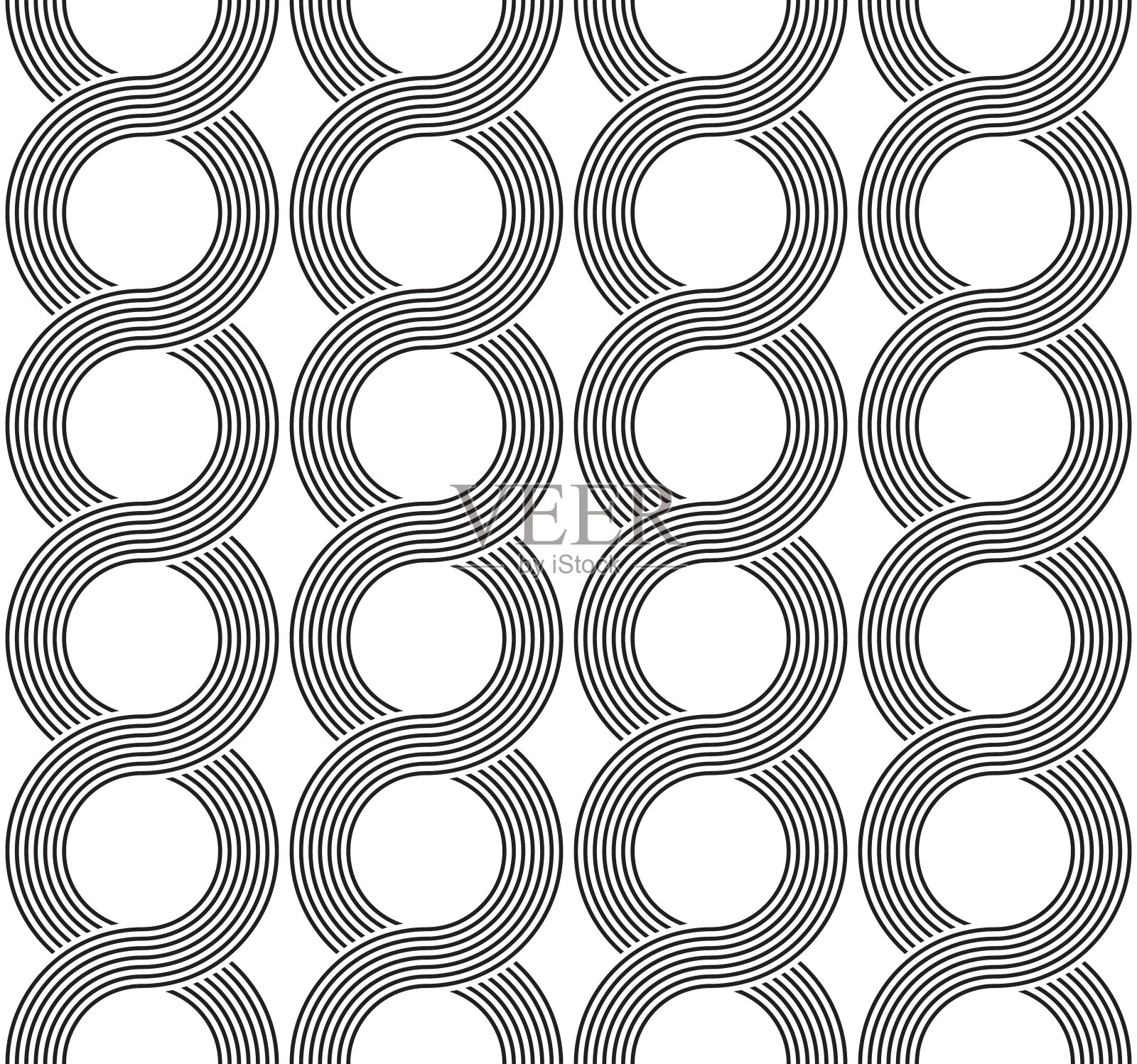 几何图案。无缝向量背景插画图片素材