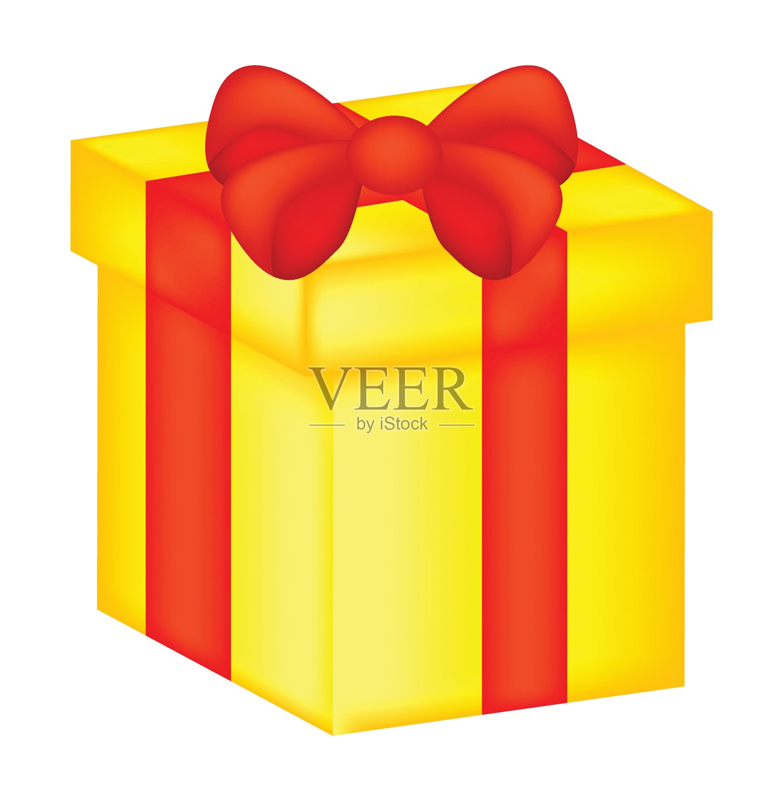 圣诞礼盒，礼品图标，标志，设计。矢量插图孤立在白色背景。插画图片素材