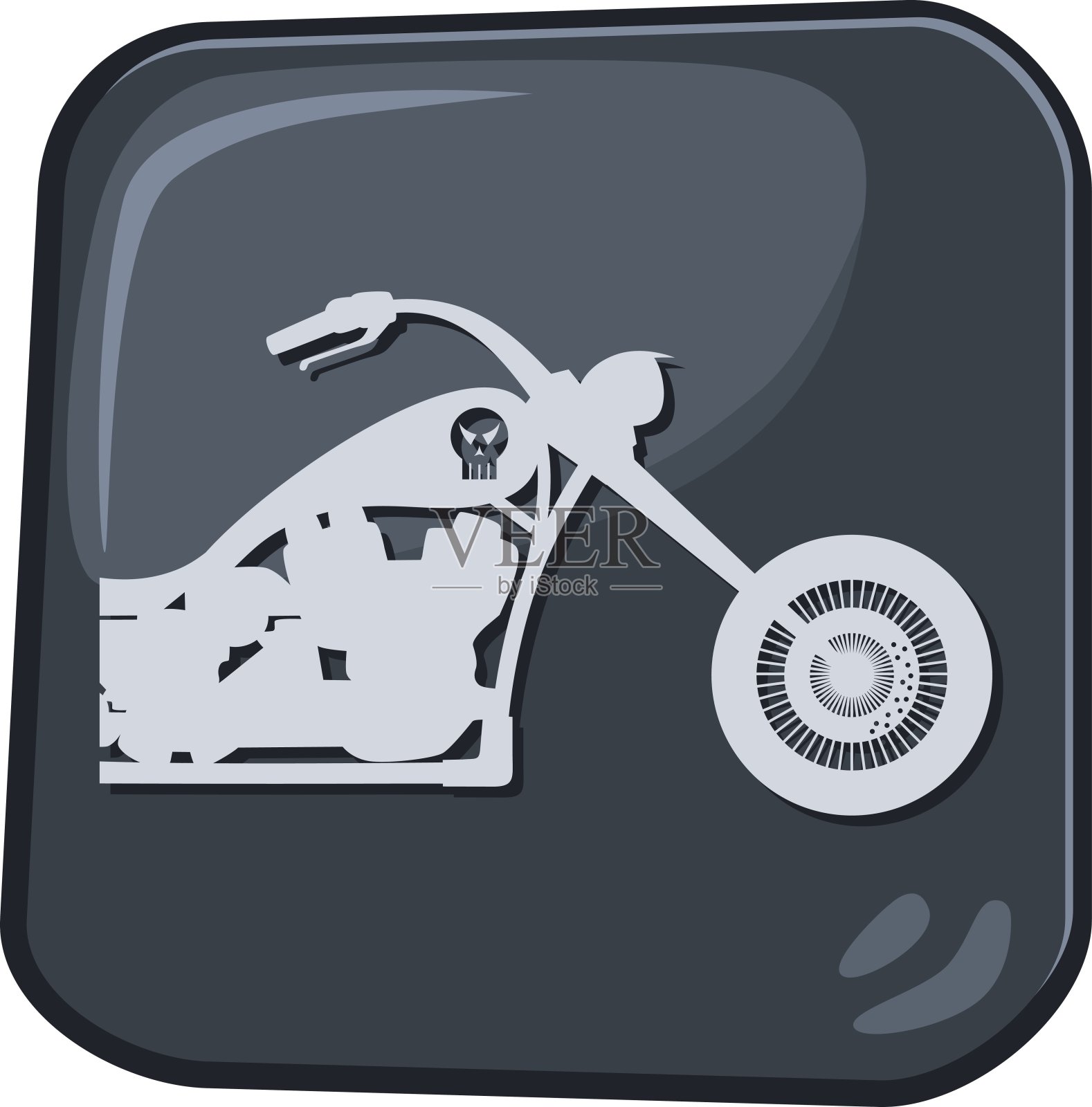 直升机摩托车插画图片素材