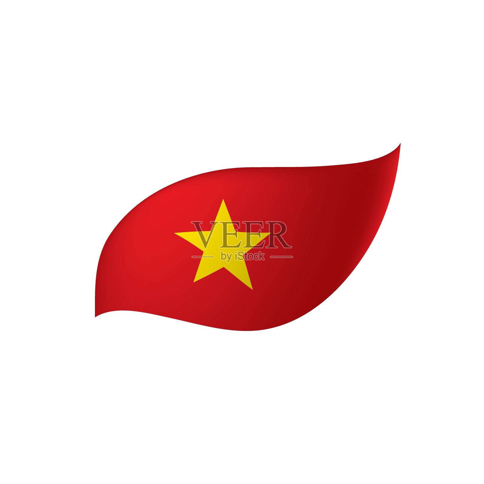 越南国旗，矢量图图标素材