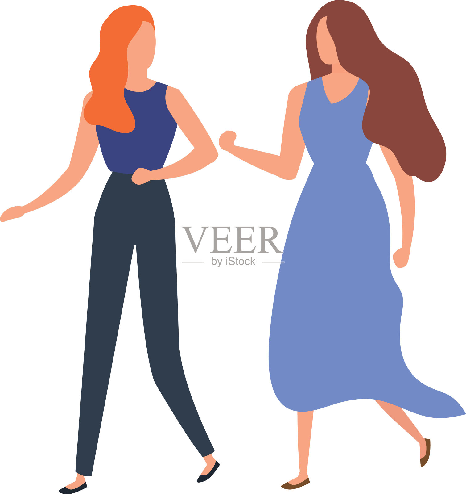 美丽的女人头像人物图标设计元素图片