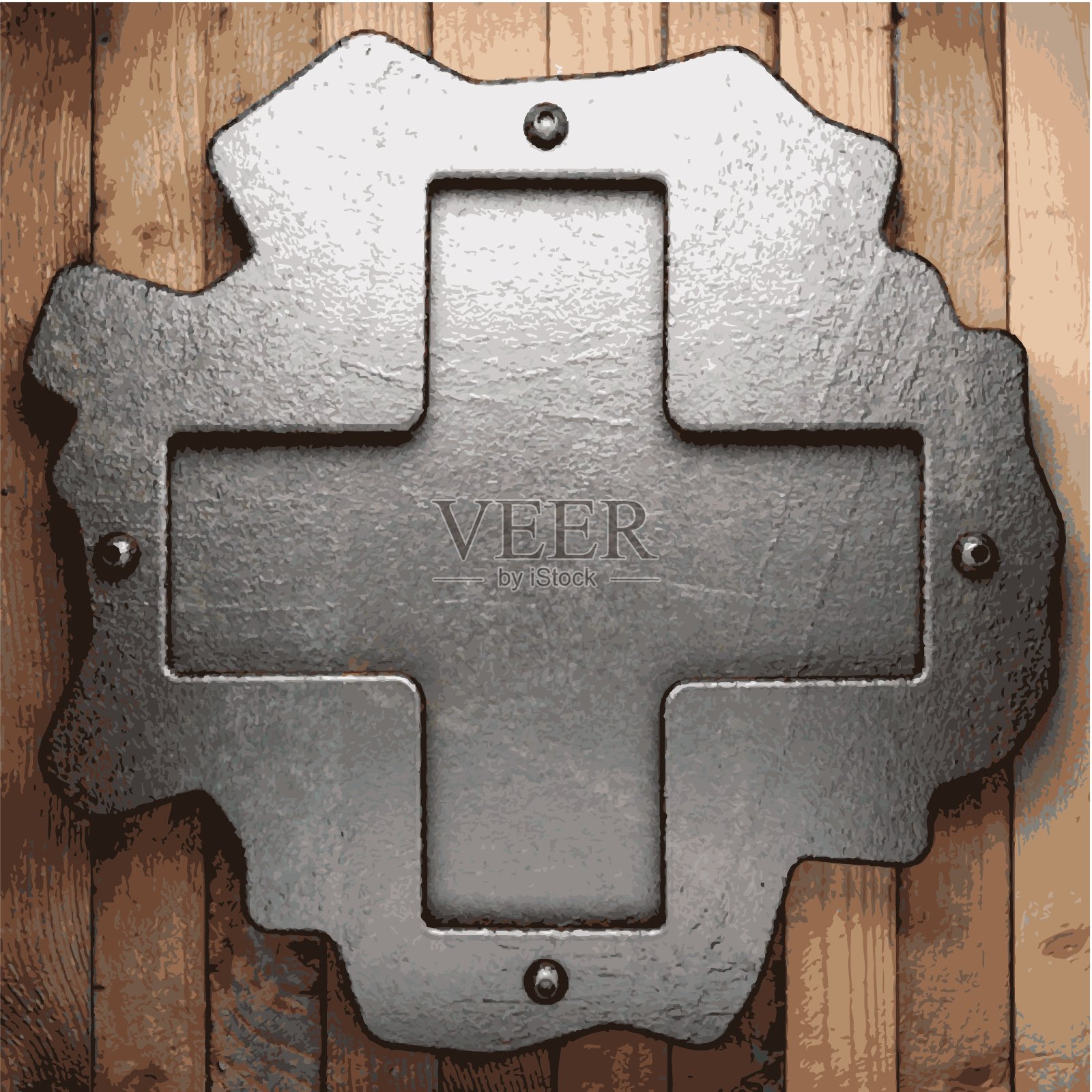 金属和木材背景插画图片素材