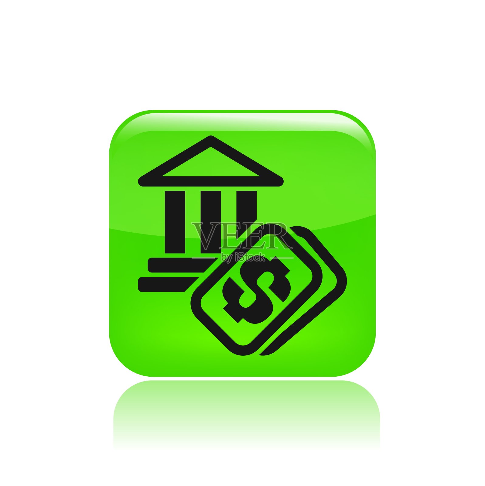 矢量插图单庙票图标图标素材