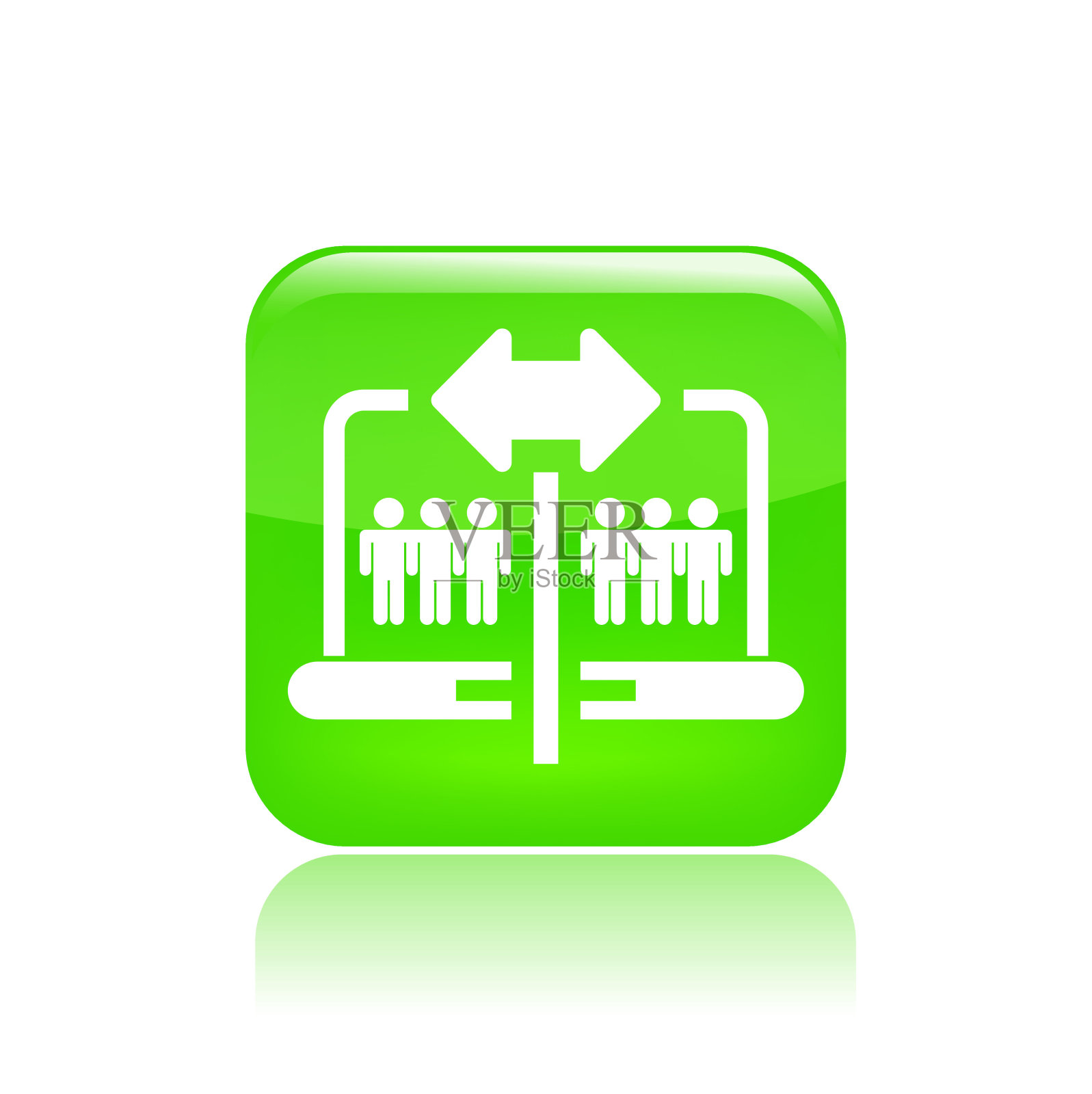 矢量插图的单一网络共享图标插画图片素材