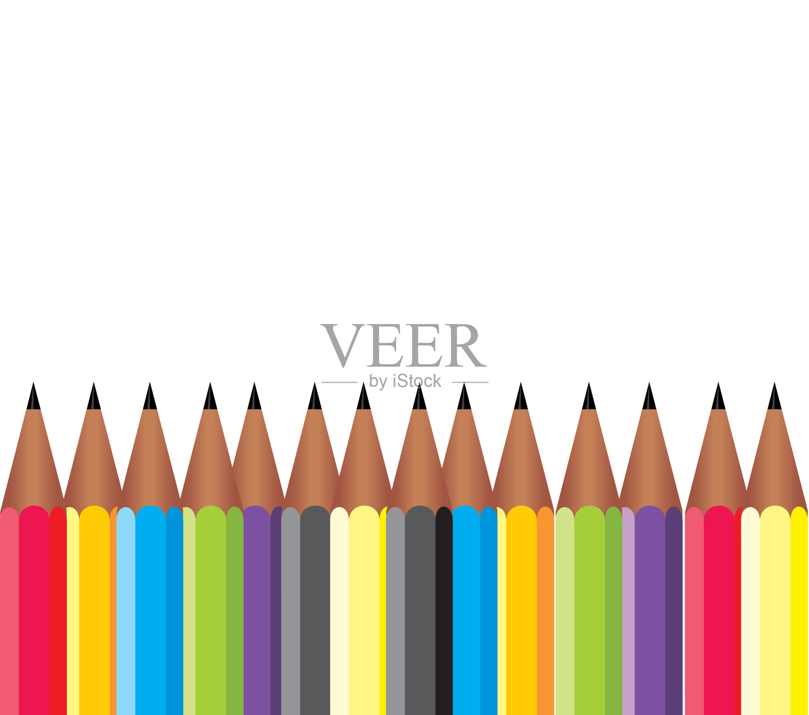 框架的铅笔插画图片素材