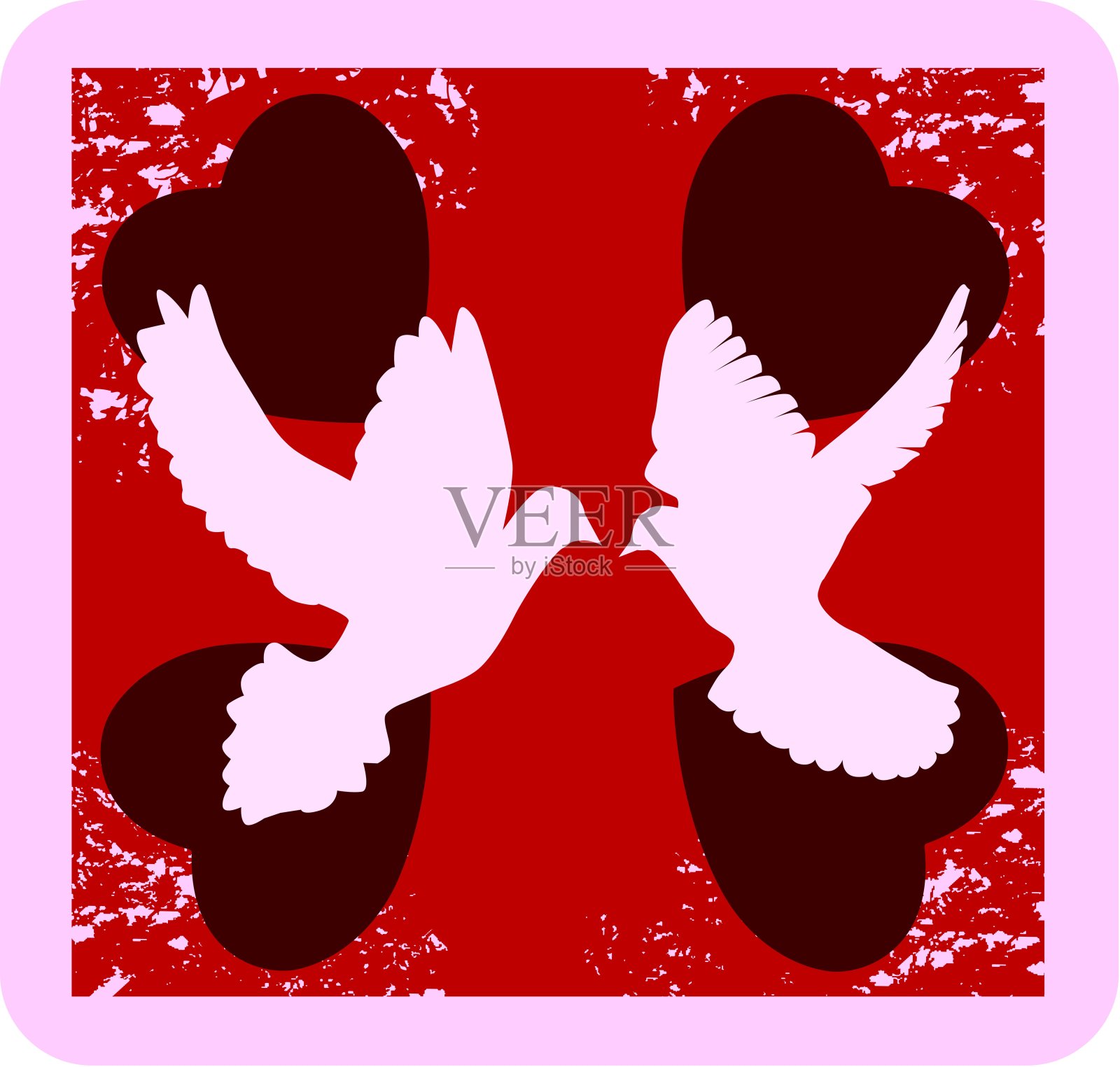 鸽子插画图片素材