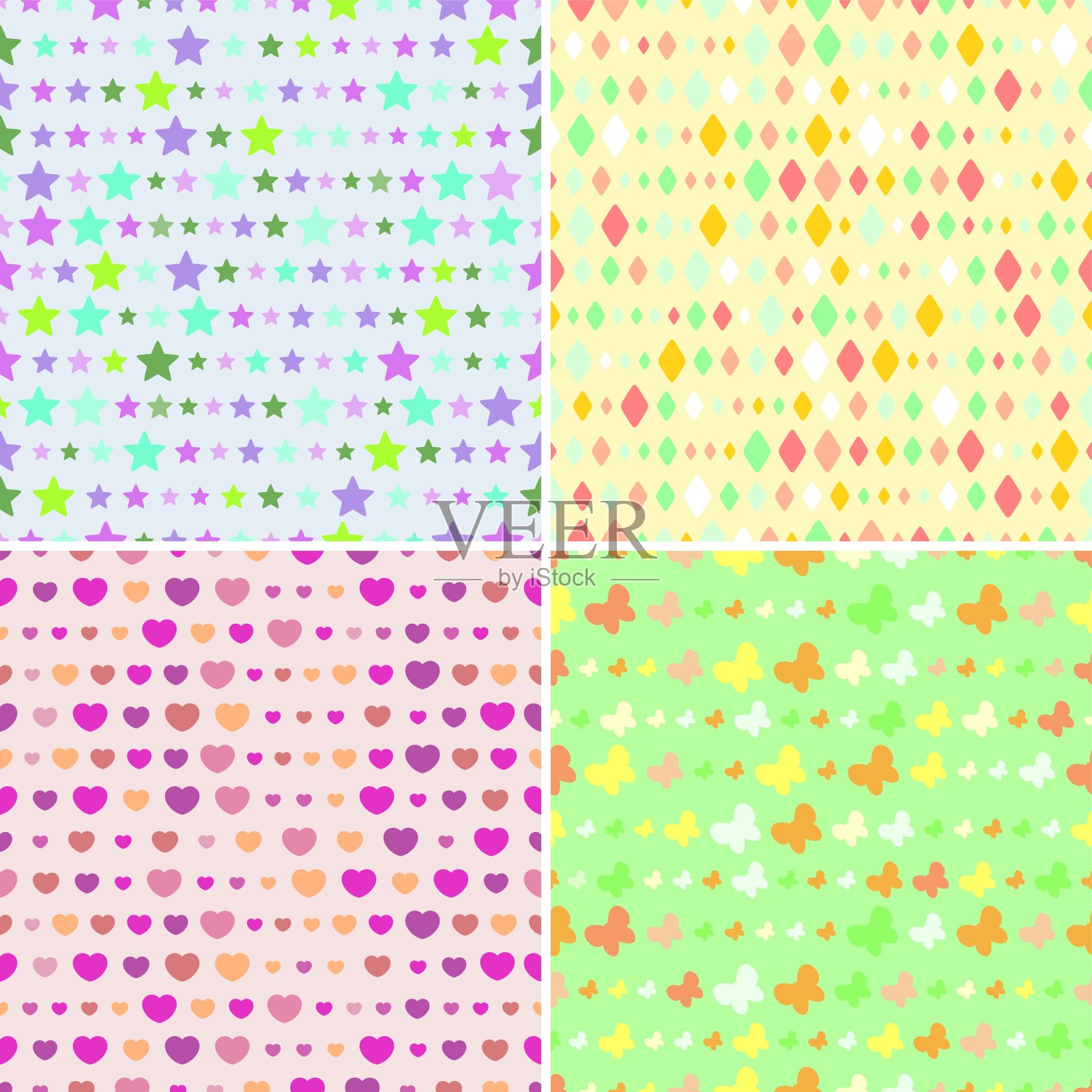 文摘无缝模式插画图片素材