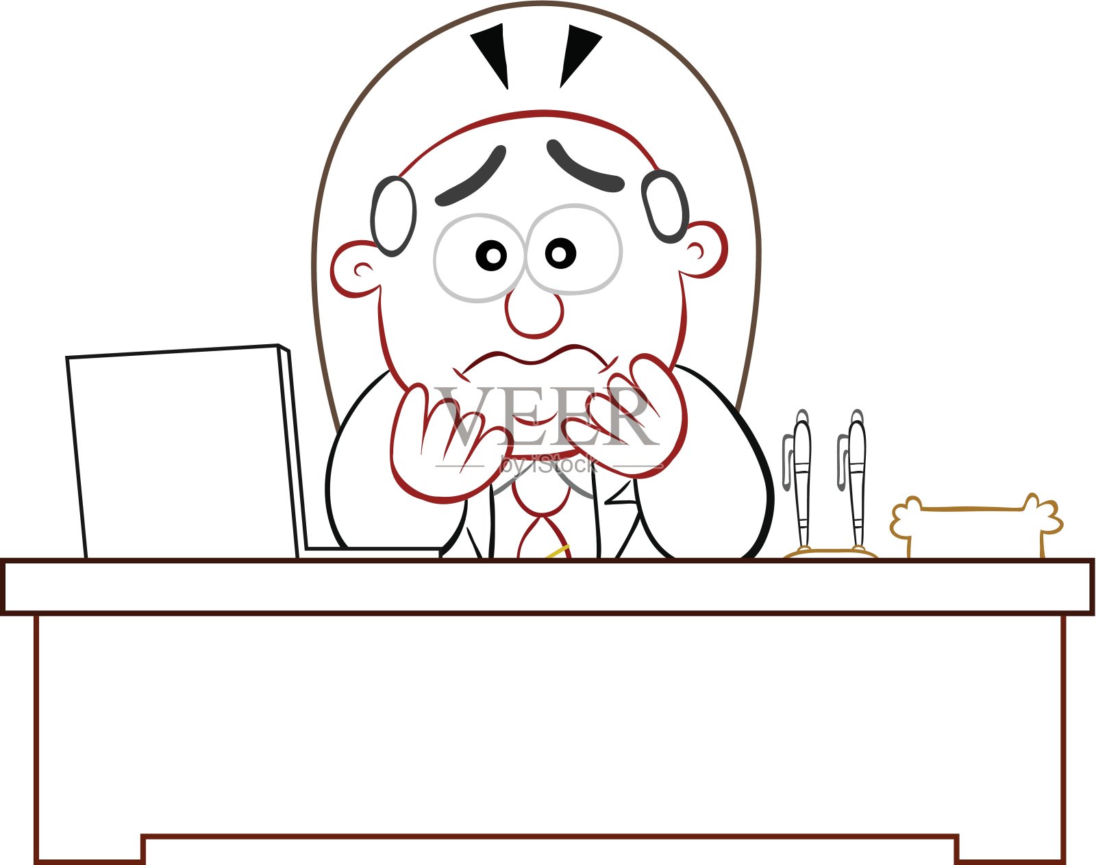 老板人很震惊插画图片素材