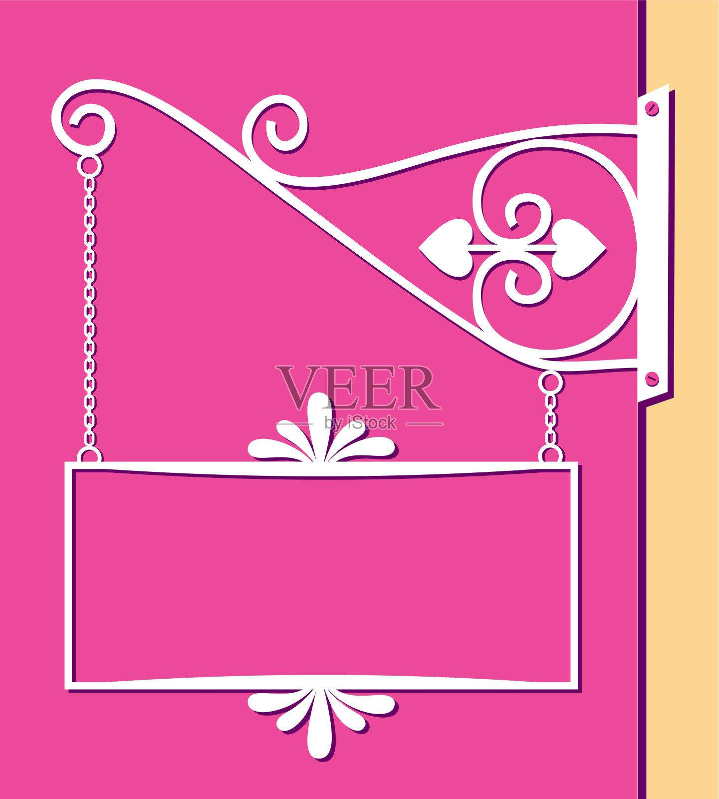 招牌与链插画图片素材