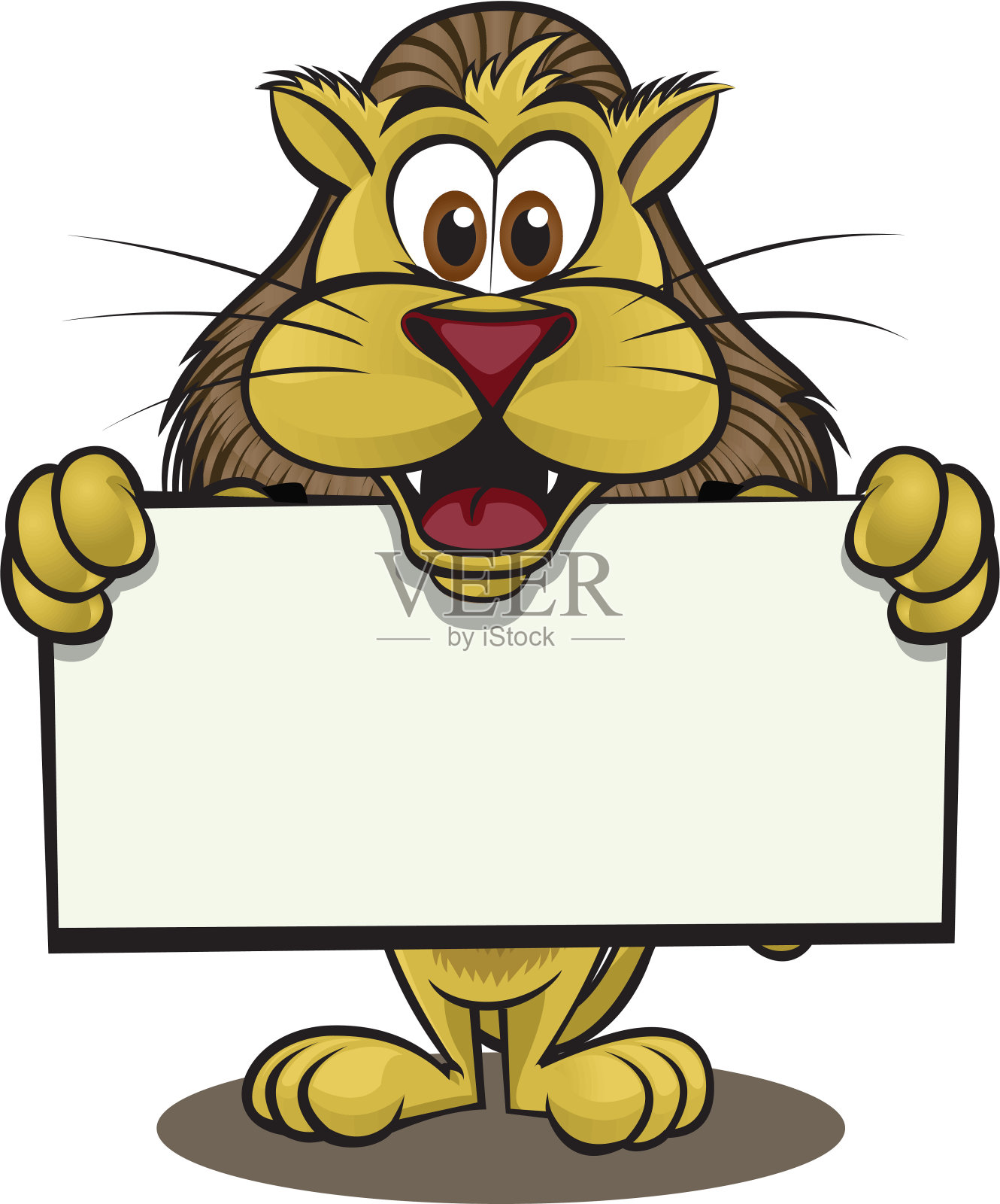 狮子控股签署插画图片素材