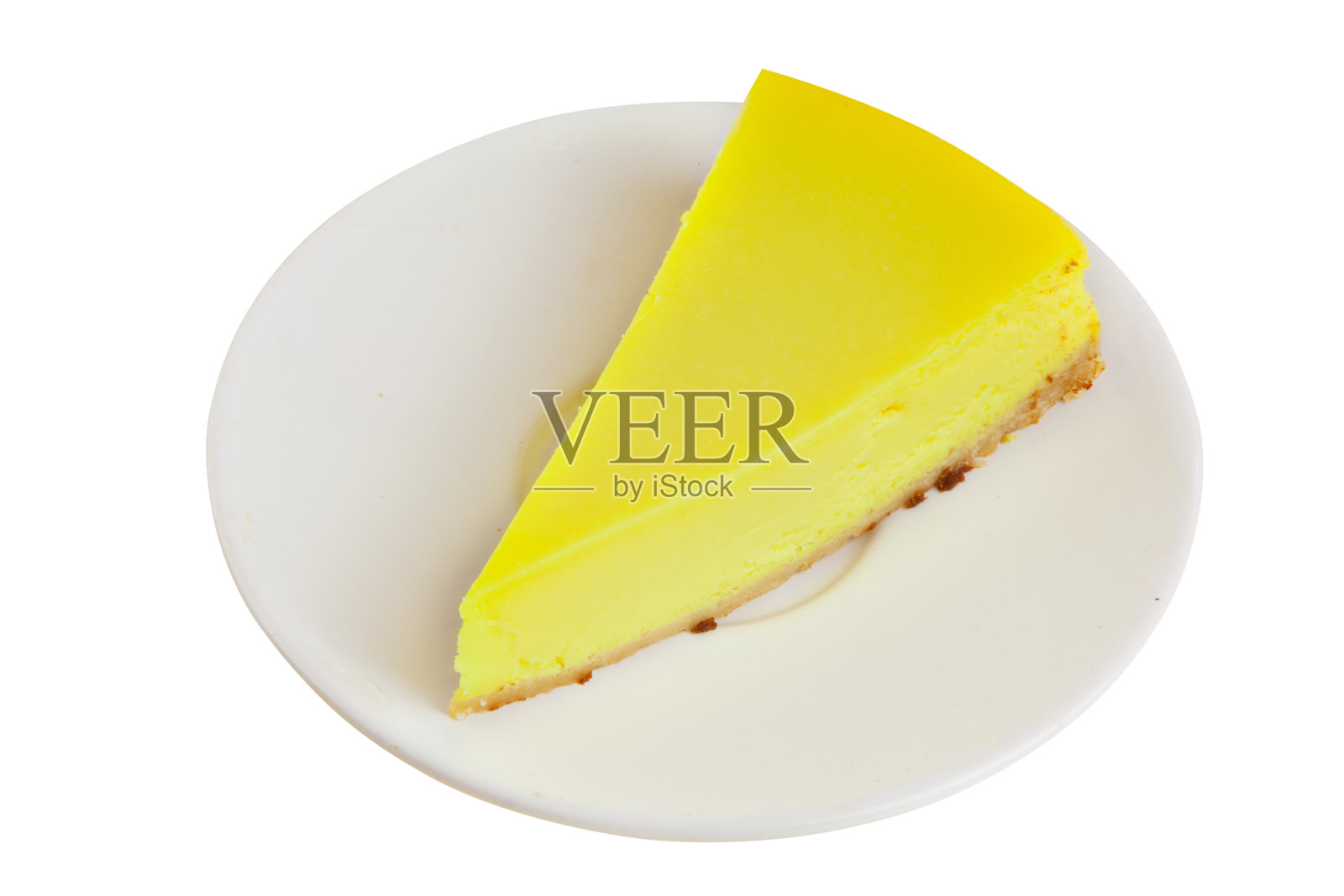 美味的芝士蛋糕配柠檬照片摄影图片