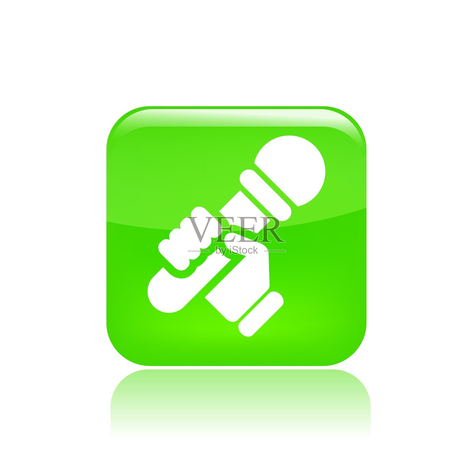 矢量插图的单一卡拉ok图标插画图片素材