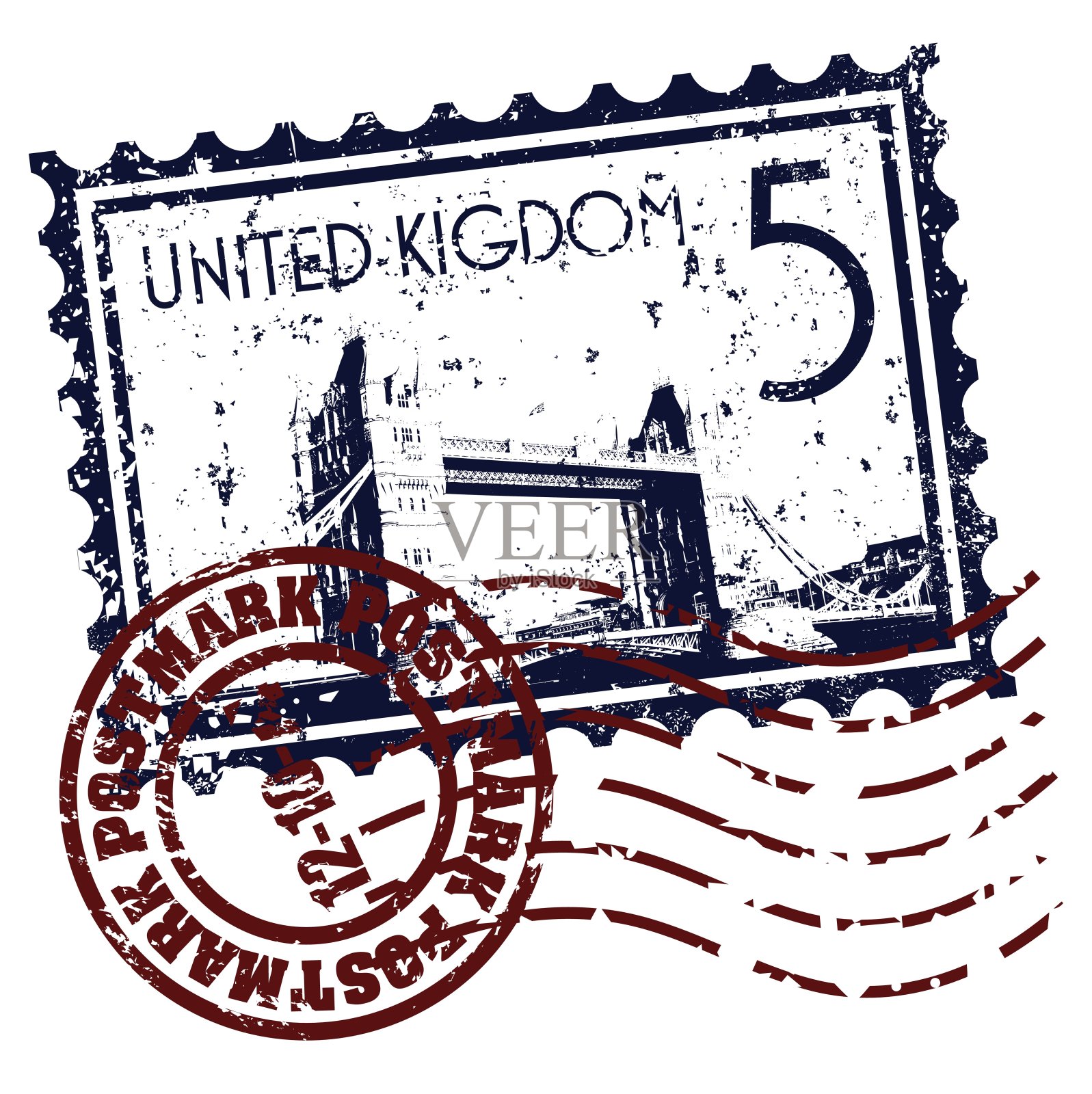 矢量插图的单一英国图标插画图片素材