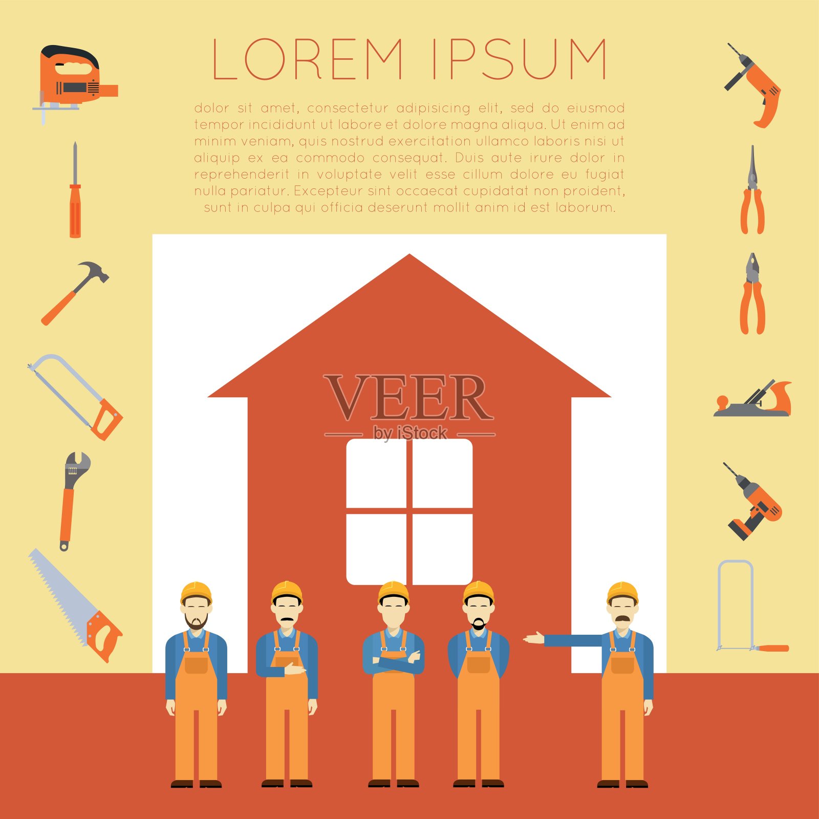 家装banner2插画图片素材