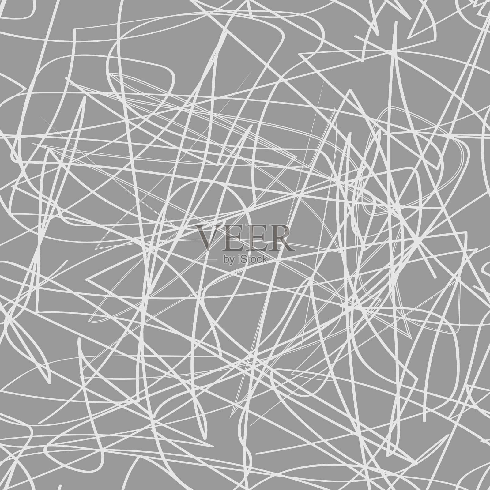 向量抽象垃圾白线无缝模式插画图片素材