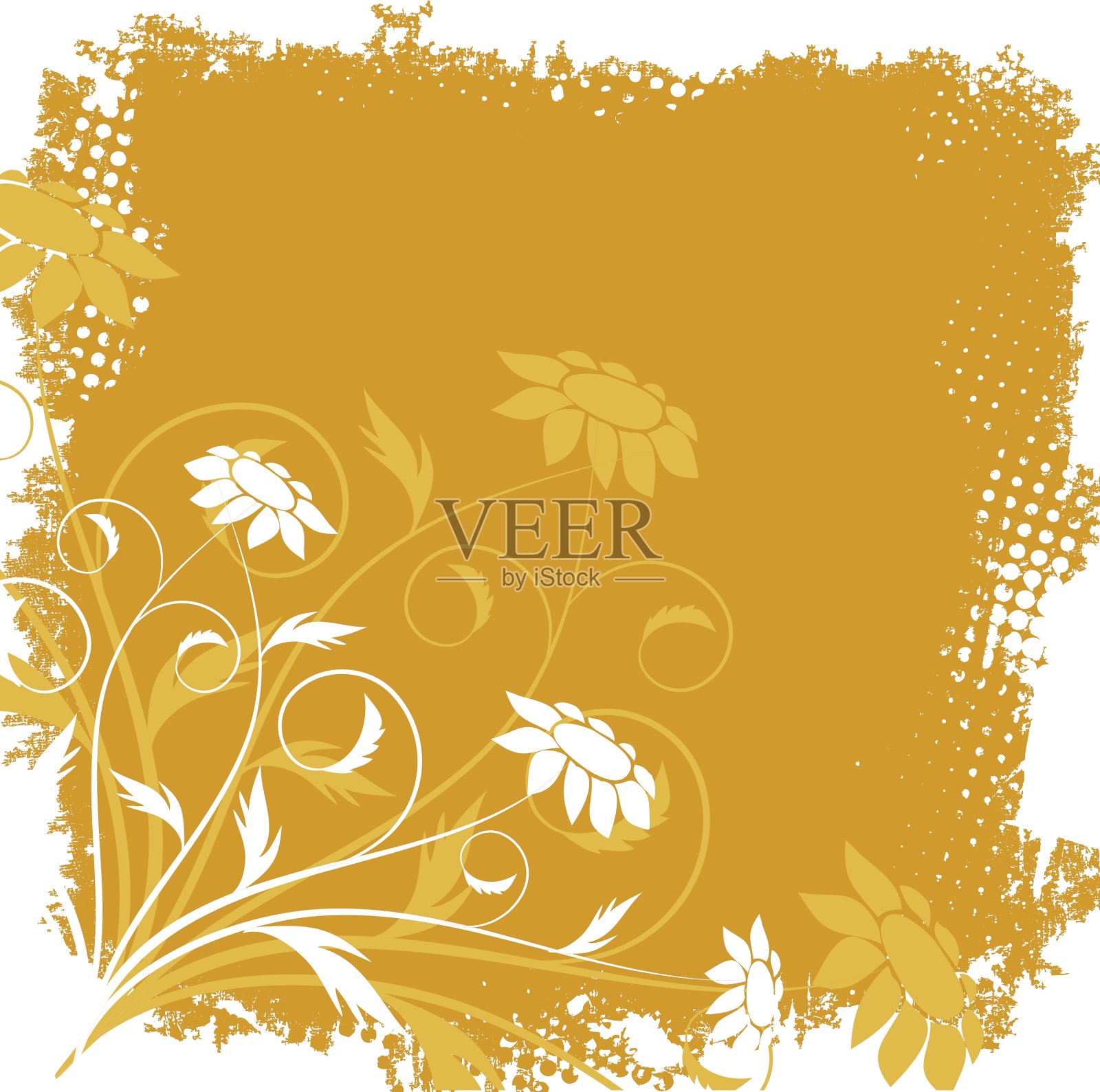 花卉乏味的东西插画图片素材