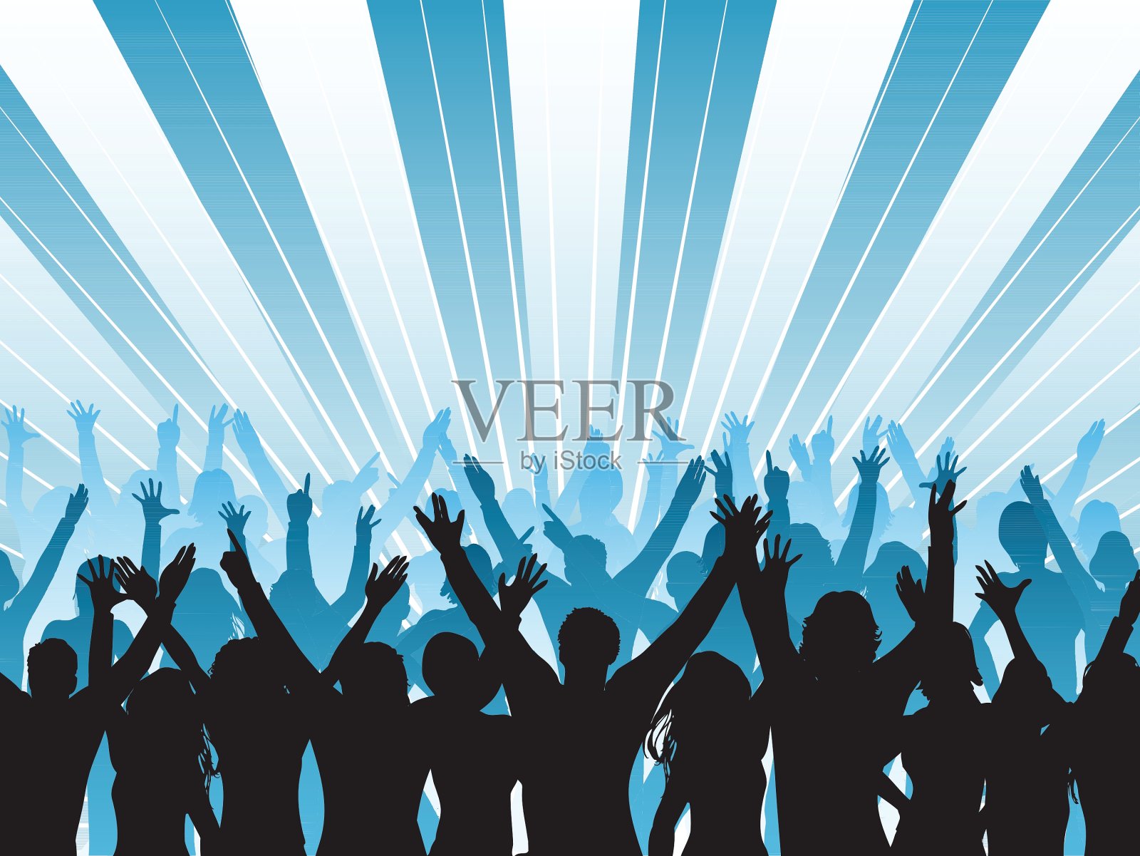 观众插画图片素材