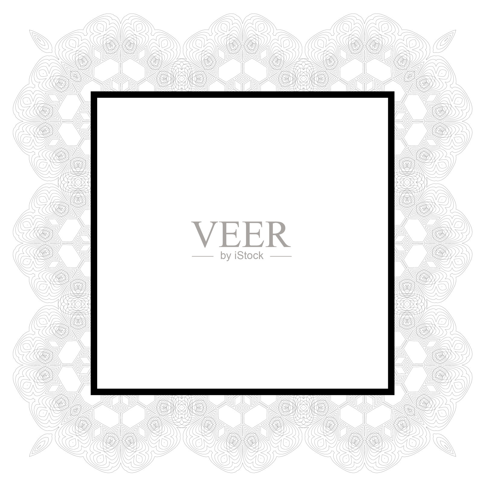 复古方框插画图片素材