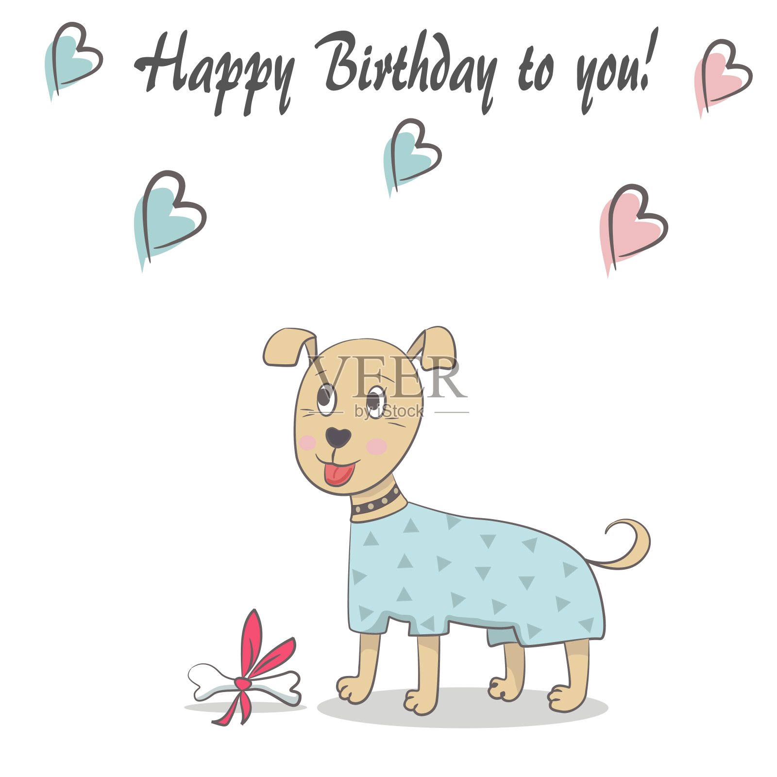 生日快乐卡片设计插画图片素材