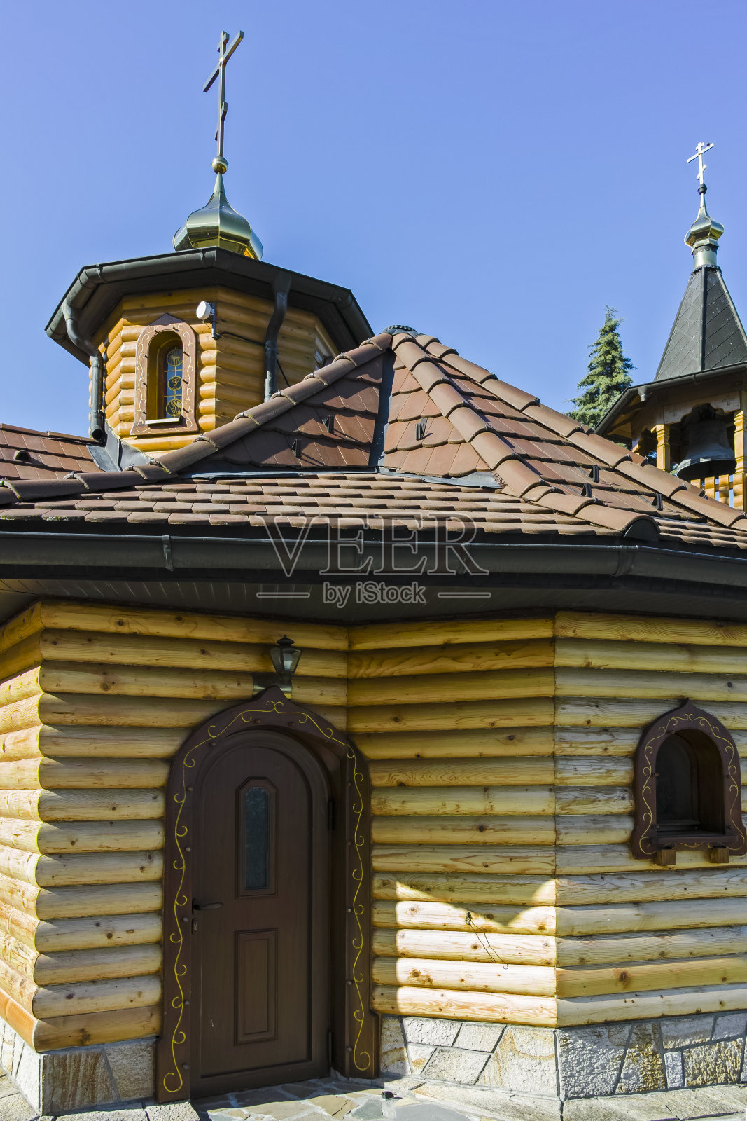 中世纪的Lesje圣母玛利亚修道院，塞尔维亚照片摄影图片