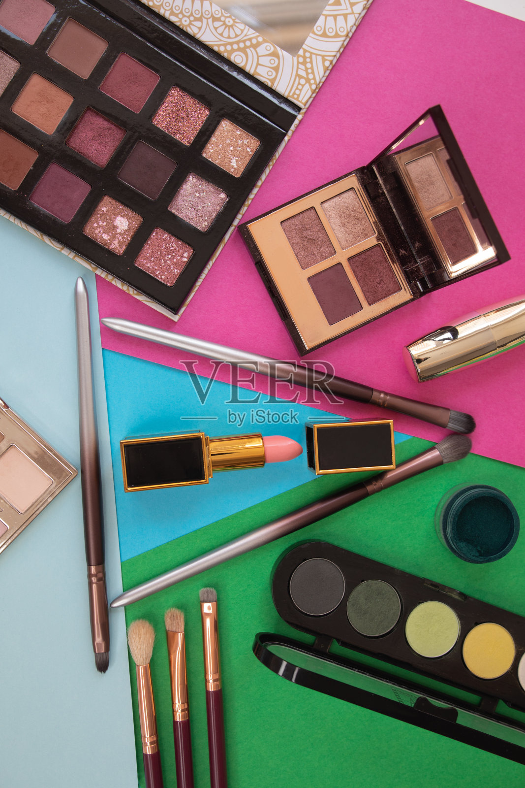 专业的彩妆产品配美容化妆品照片摄影图片