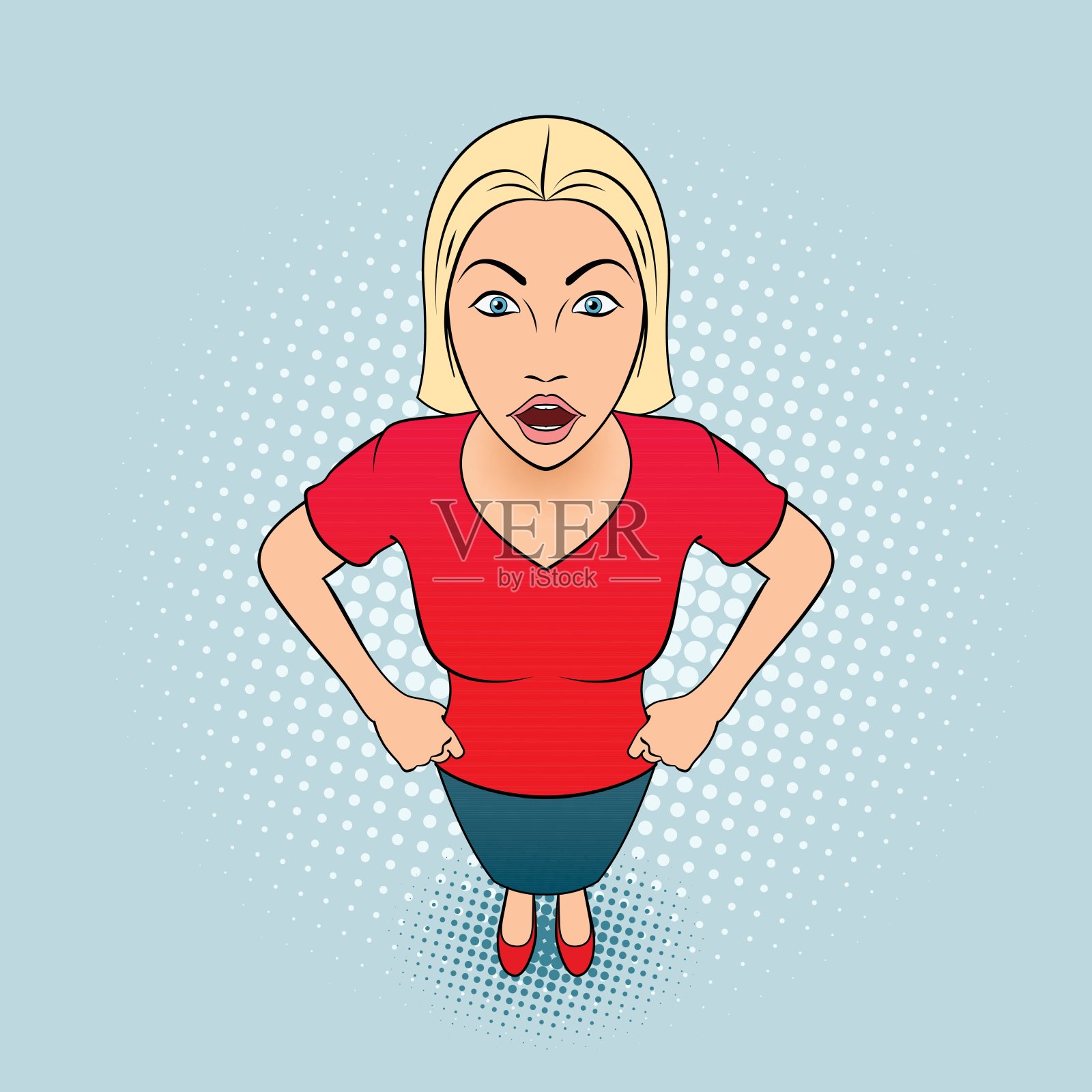 女人的手势插画图片素材