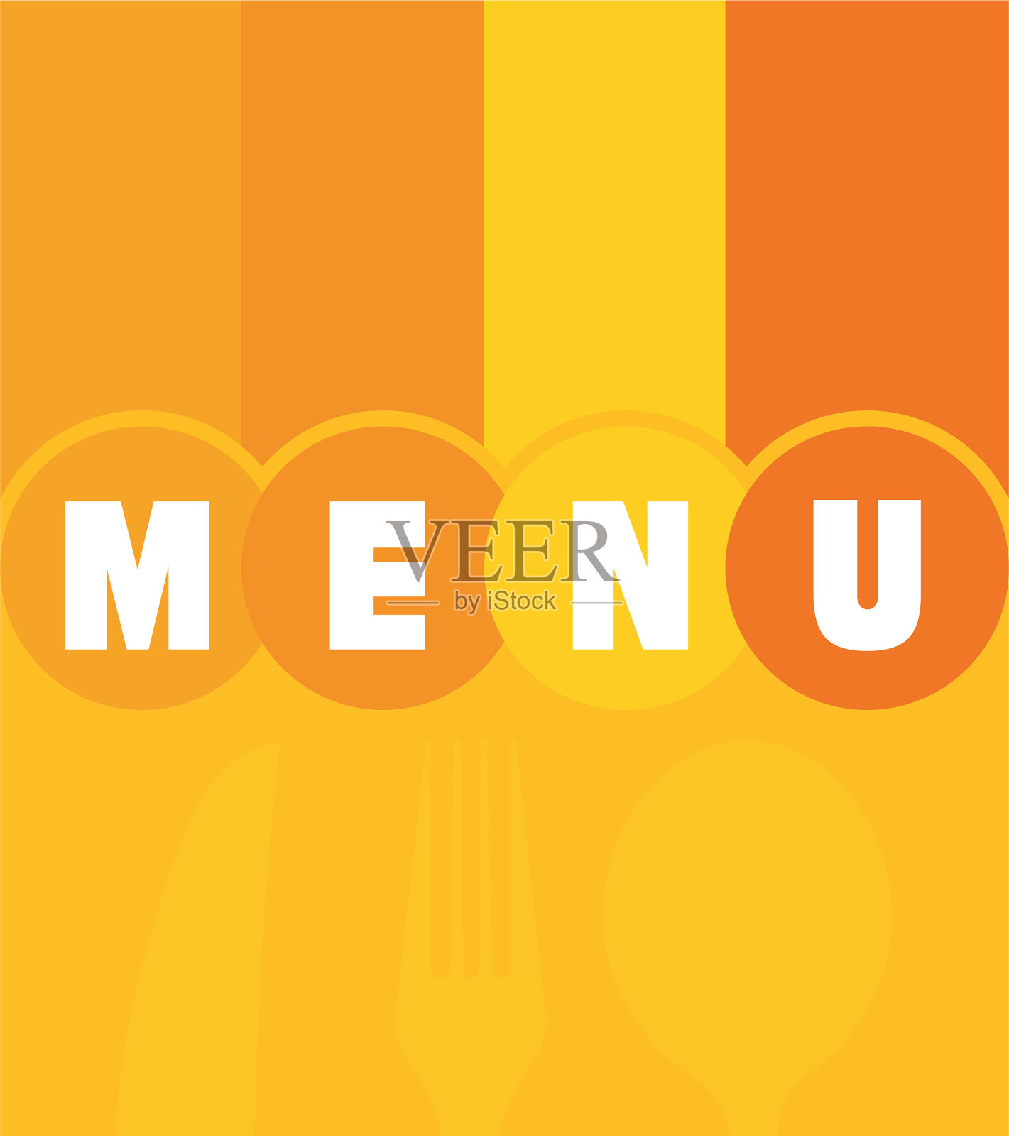 餐厅的菜单插画图片素材