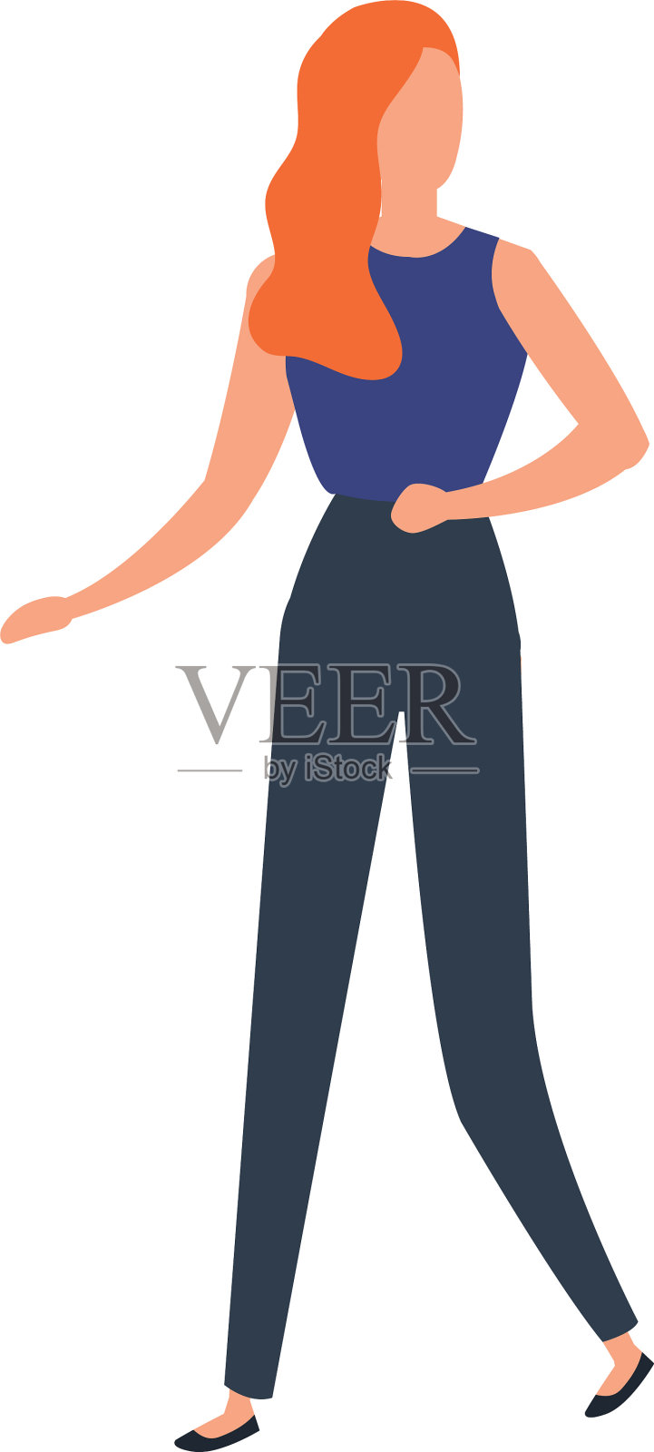 美丽的女人头像人物图标设计元素图片