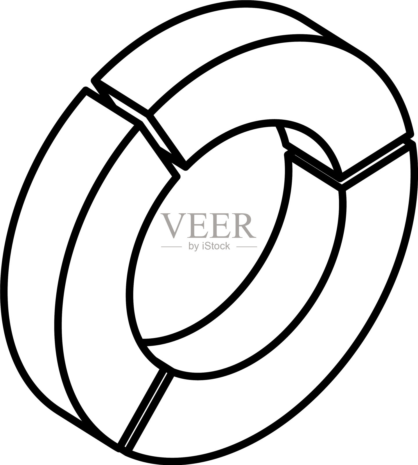 信息图圆形展示线条风格图标设计元素图片