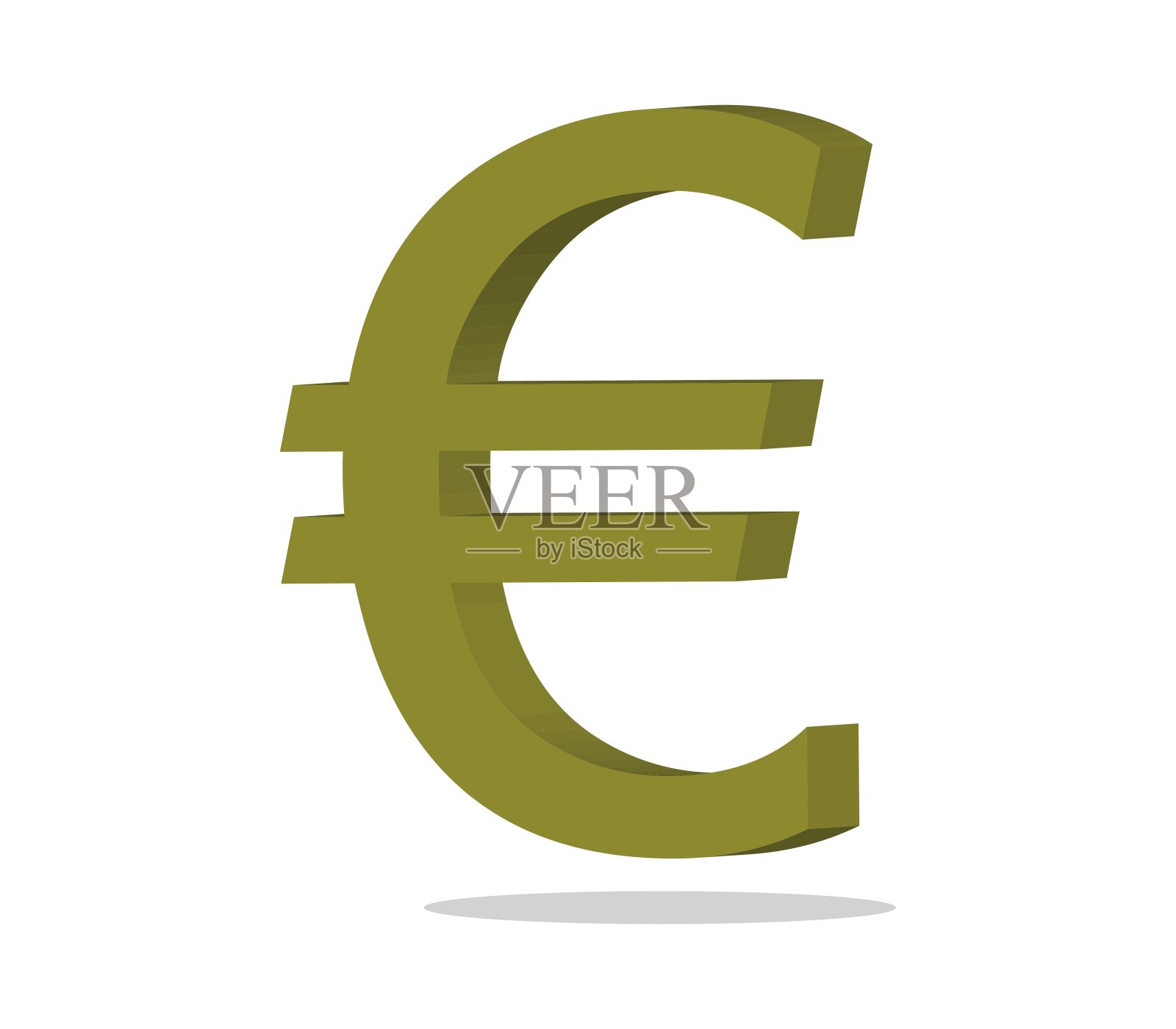 欧元硬币图标插画图片素材