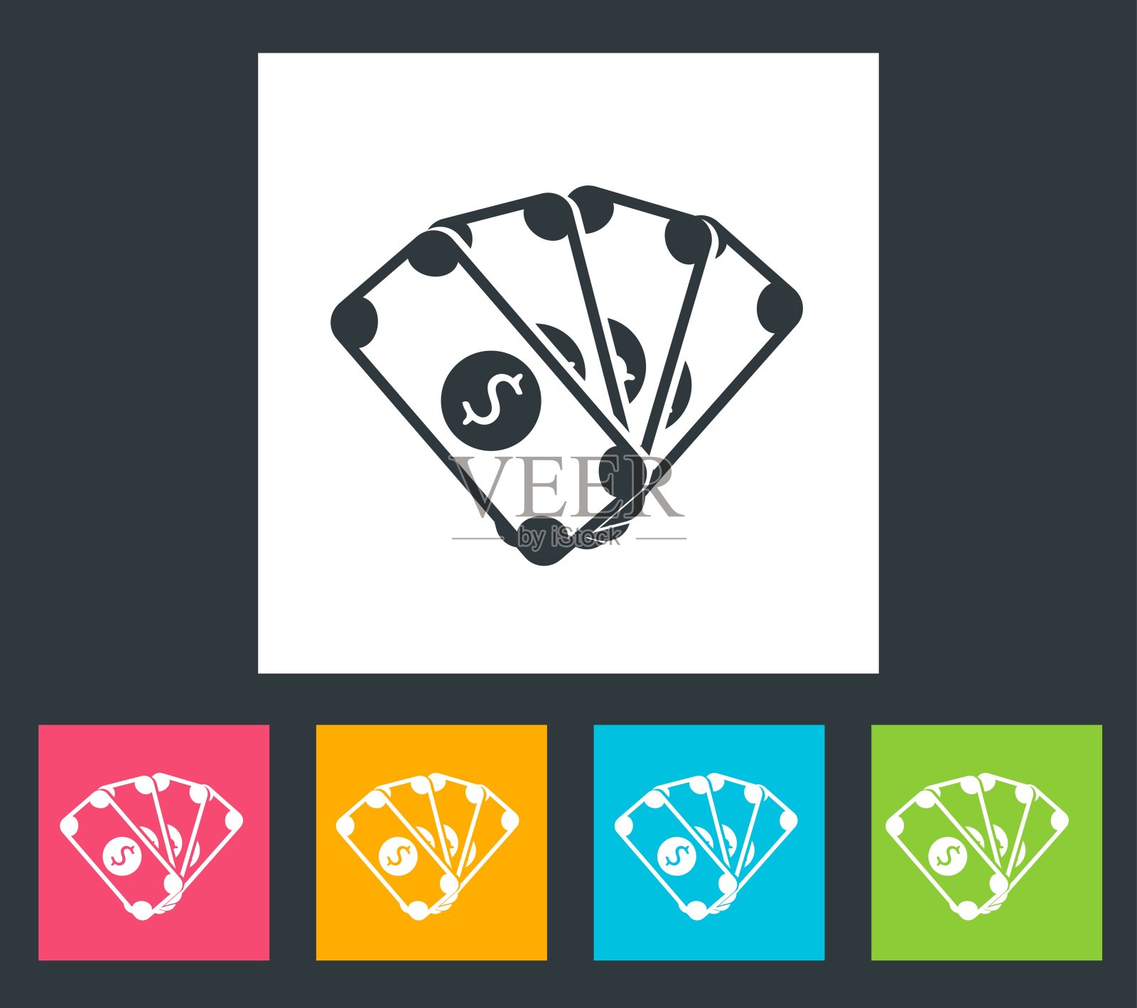 平钱背景概念。矢量插图设计插画图片素材