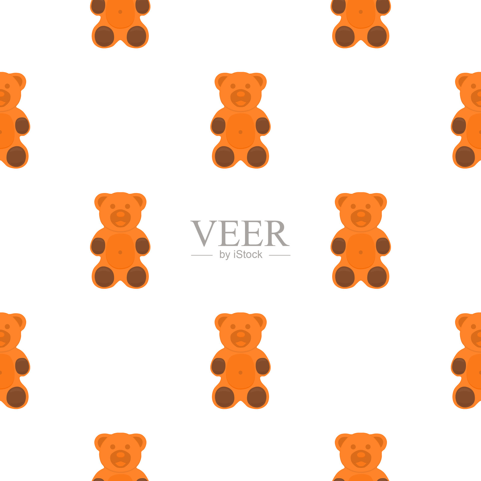 主题大套一模一样的饼干包五彩缤纷插画图片素材