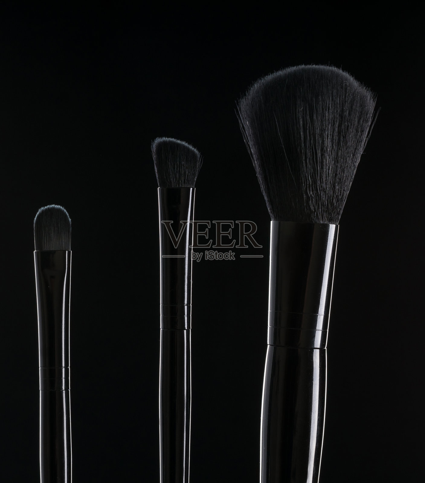 不同的化妆刷照片摄影图片