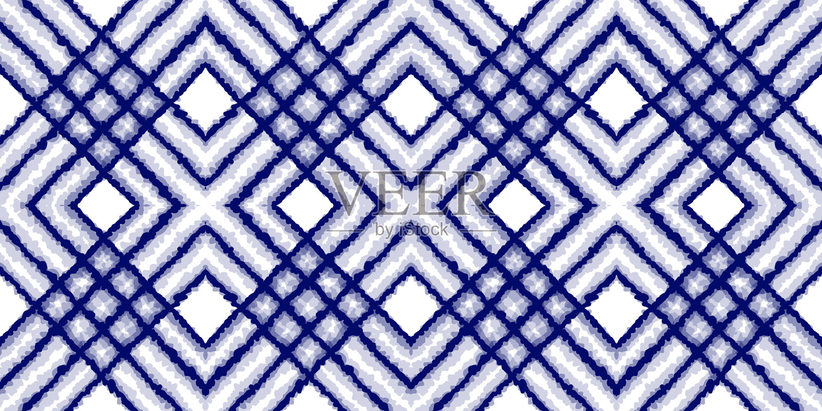 靛蓝瓷砖波西背景插画图片素材