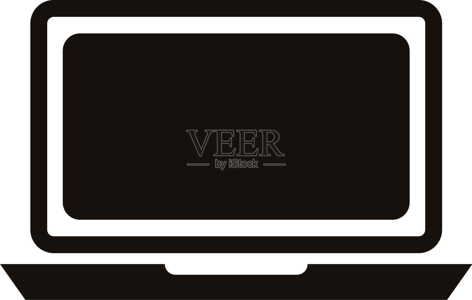 笔记本电脑设备孤立图标插画图片素材