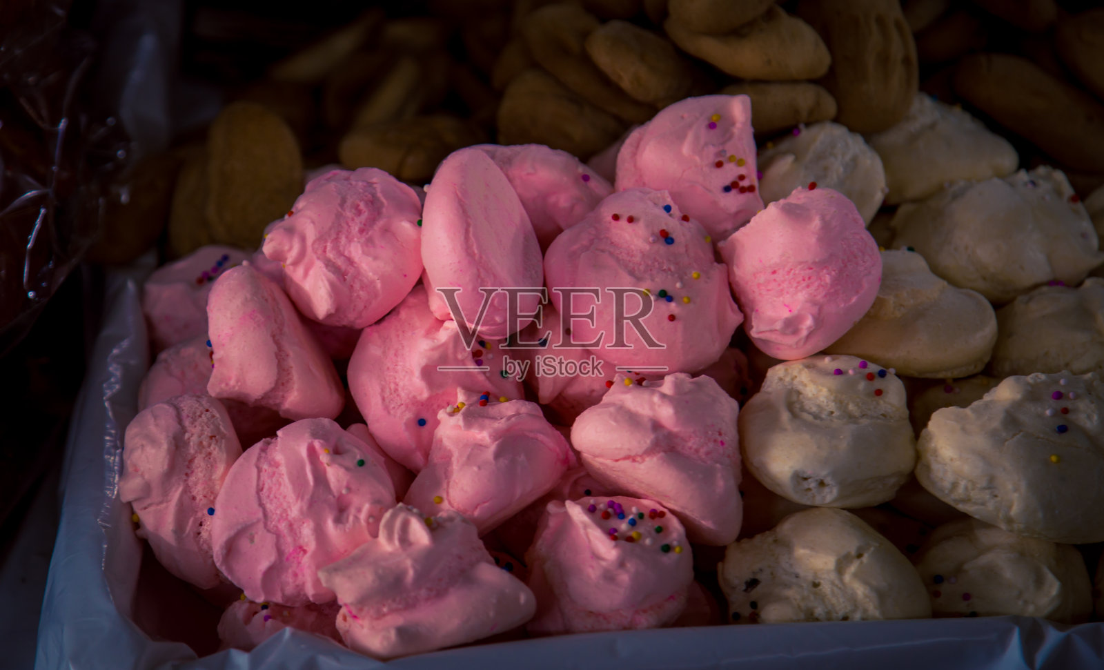 库斯科圣佩德罗市场的新鲜糕点照片摄影图片