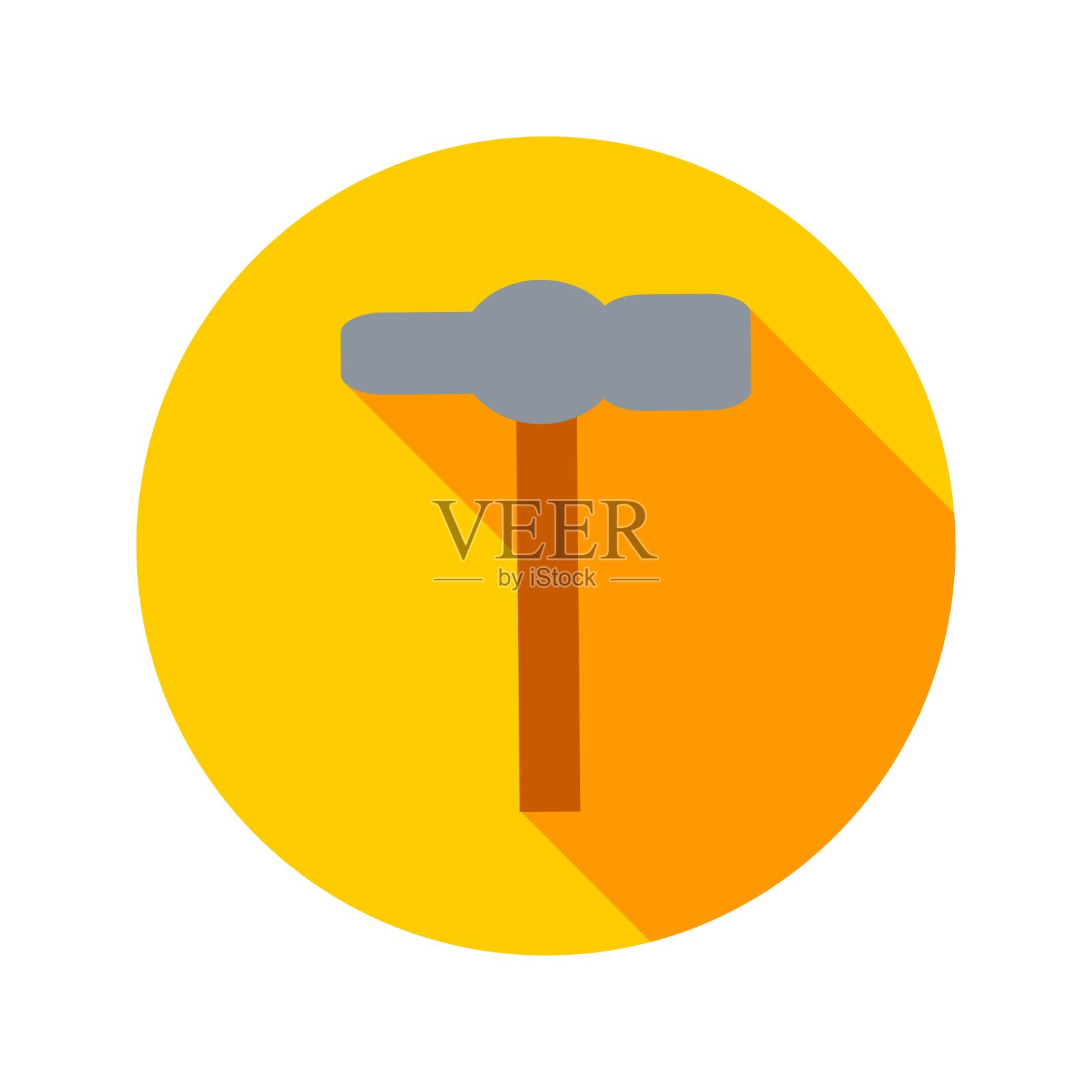 平锤圆图标插画图片素材