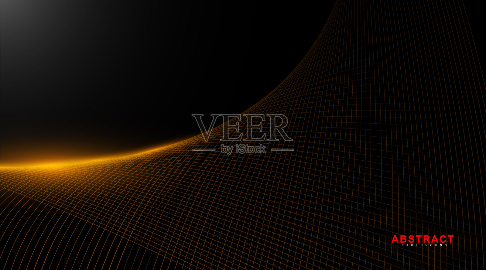 抽象几何背景辉光线波插画图片素材