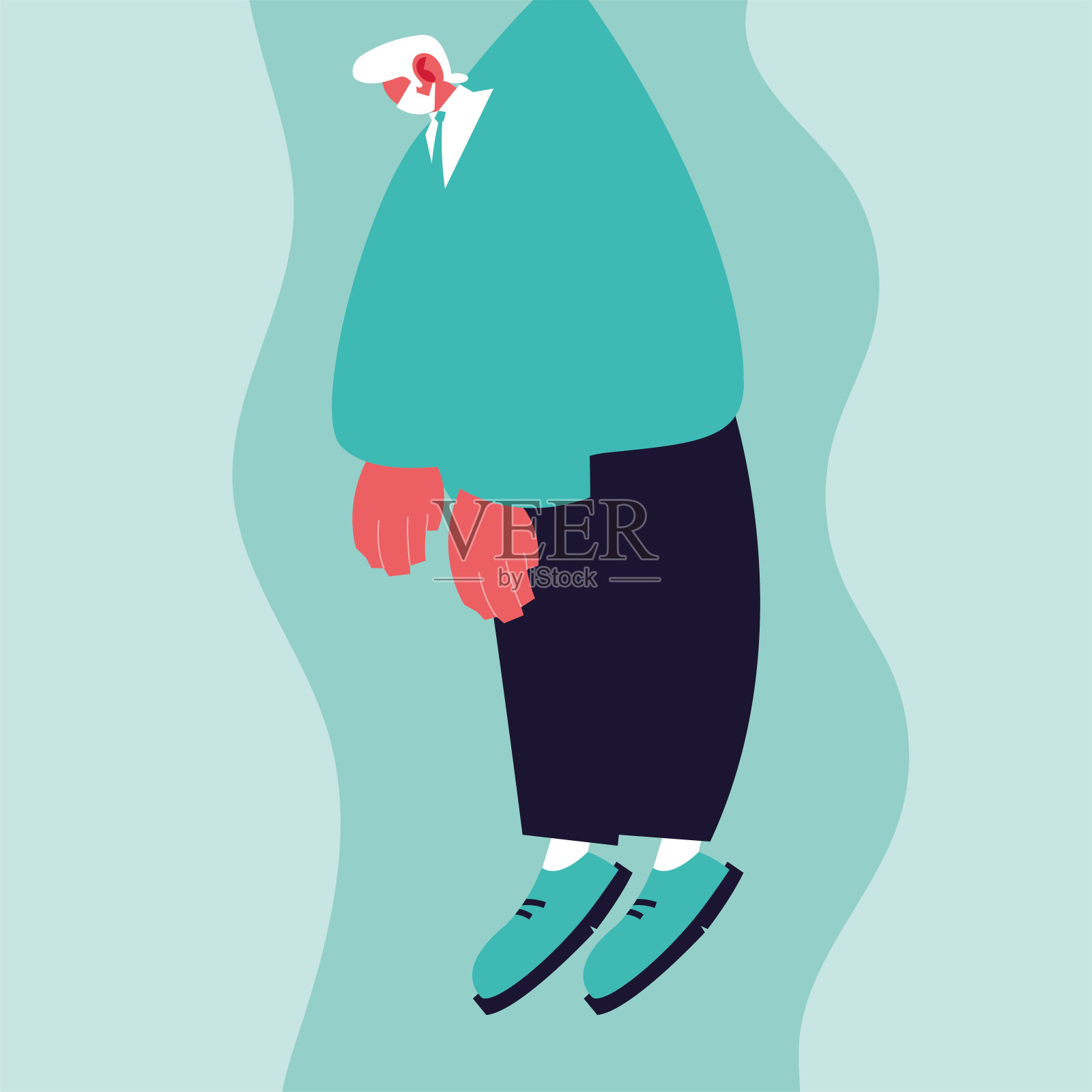 员工裁员，全球失业率上升插画图片素材