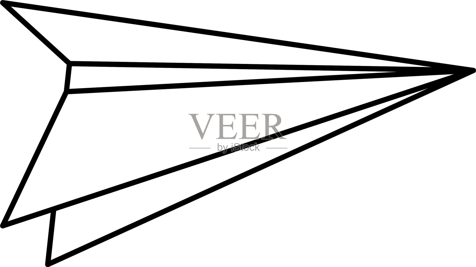 纸飞机会飞的玩具图标设计元素图片