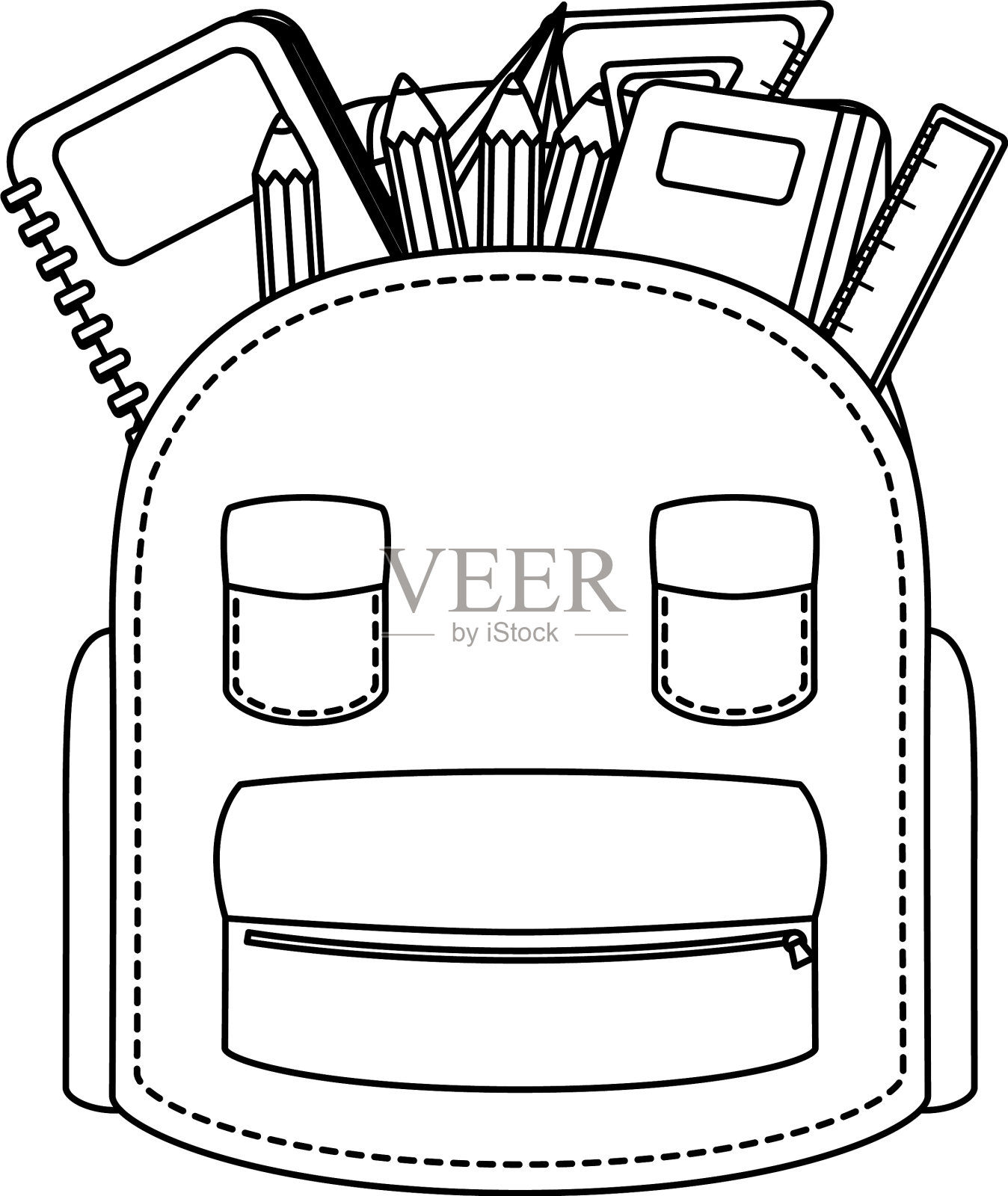 书包和成套用品设计元素图片