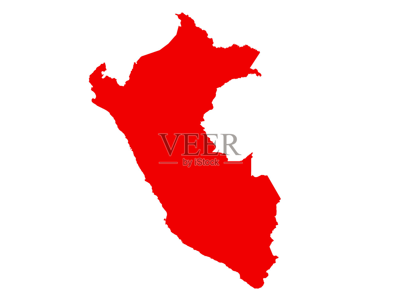 秘鲁地图插画图片素材