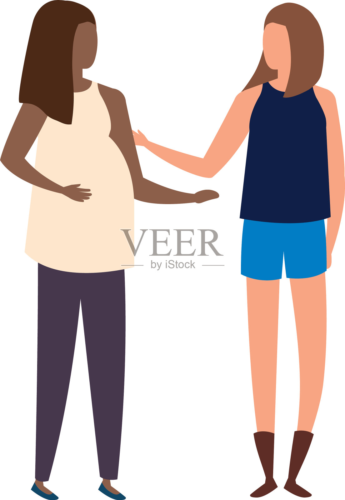 美丽的女人头像人物图标设计元素图片