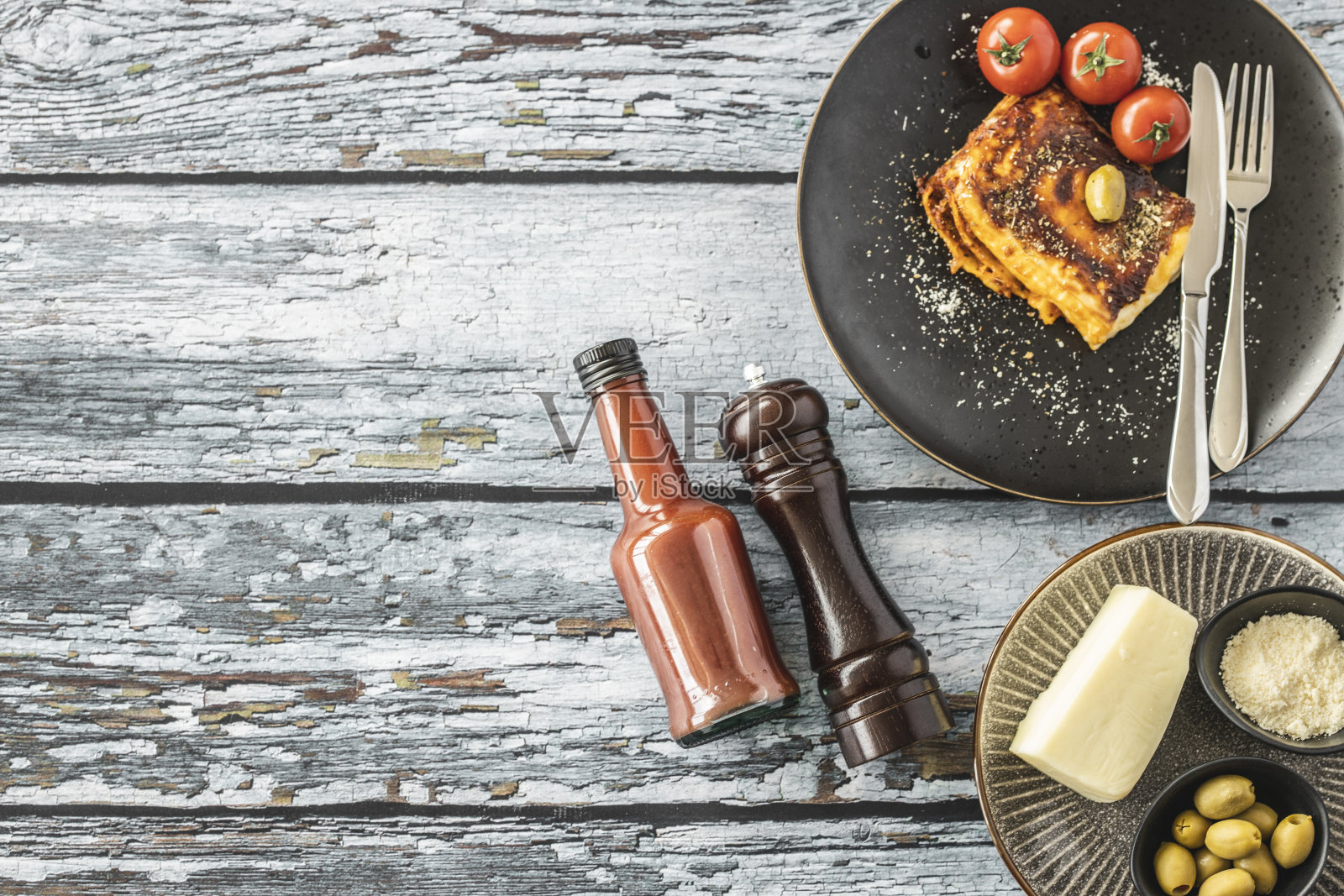 牛肉烤宽面条照片摄影图片