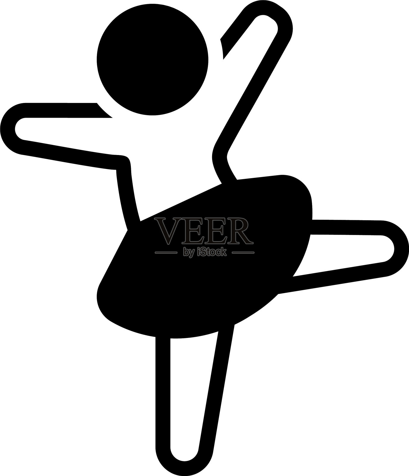 跳舞插画图片素材